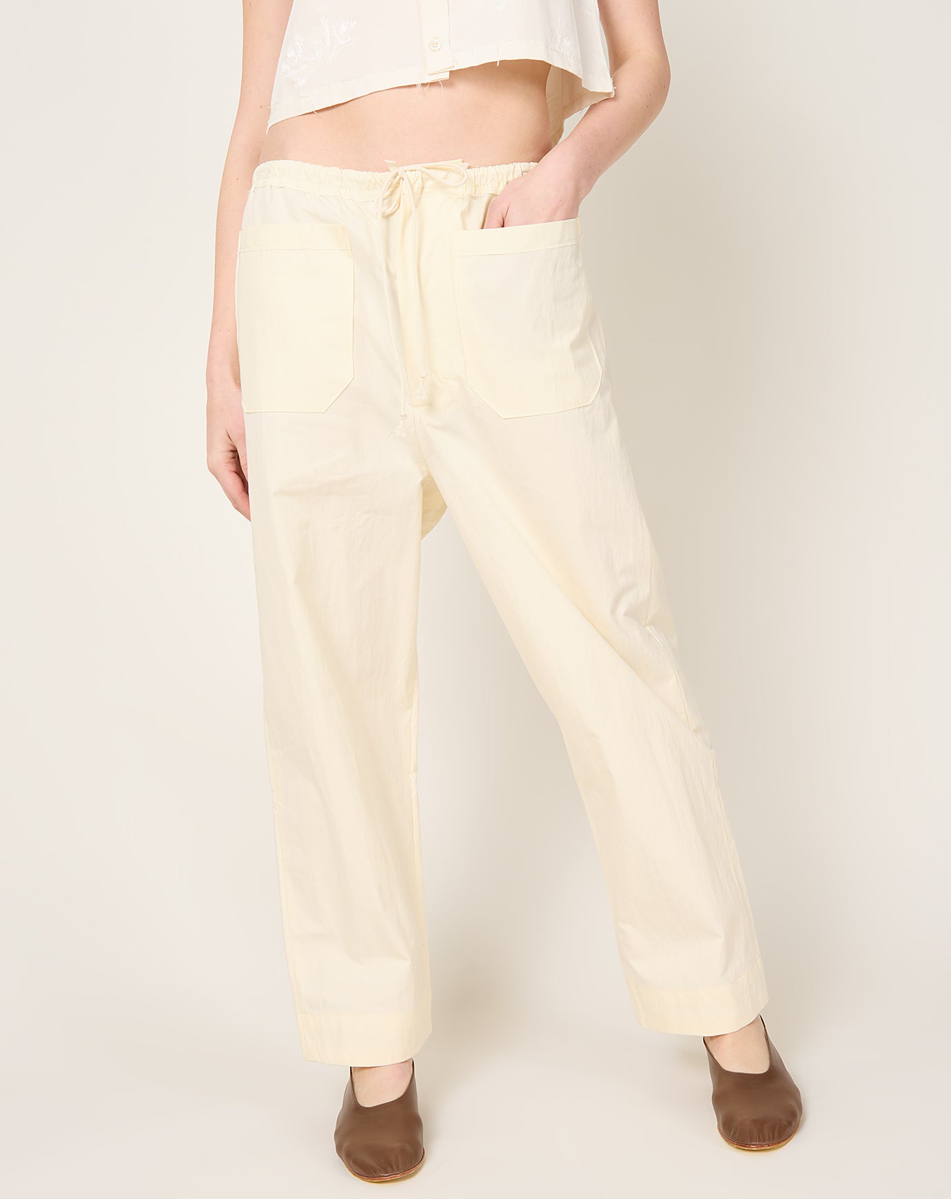 Camiel Fortgens Simple Pants in Light Yellow