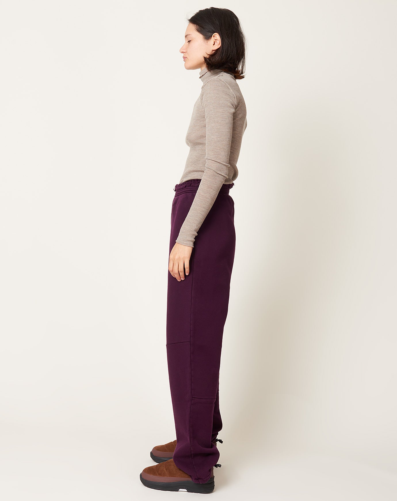 Camiel Fortgens Sweat Pants in Aubergine