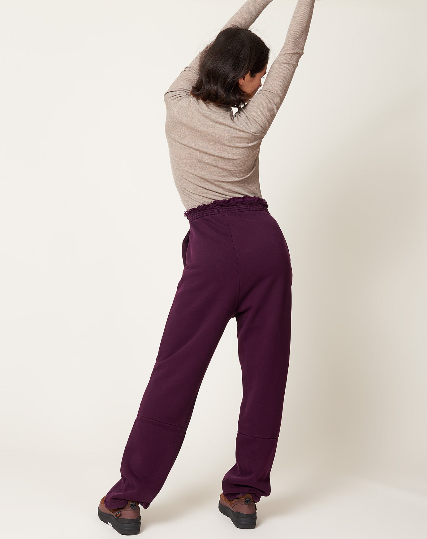 Camiel Fortgens Sweat Pants in Aubergine