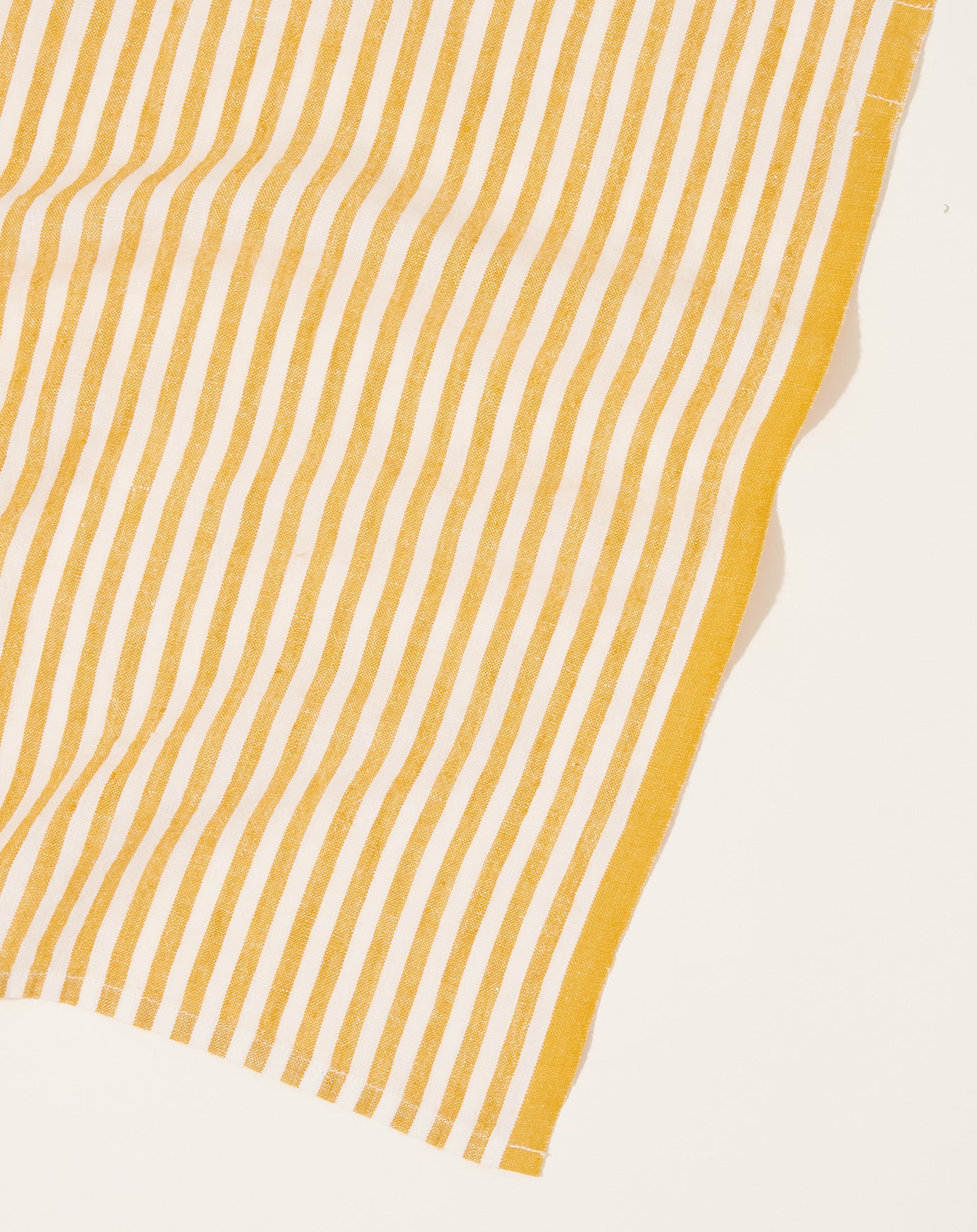 Caravan Ticking Stripe Napkin in Mustard, Set of 4