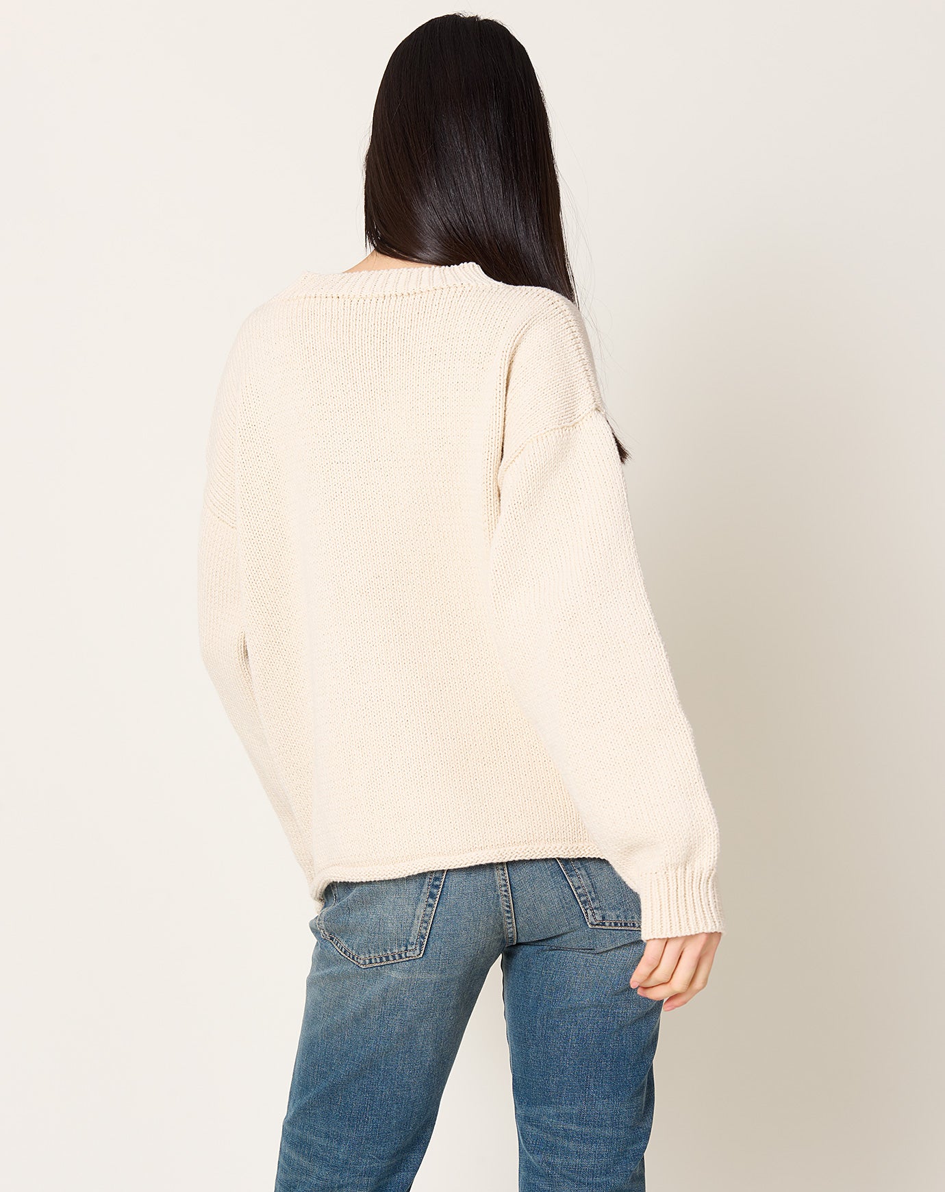 Cawley Abel Crewneck Pullover in Ecru