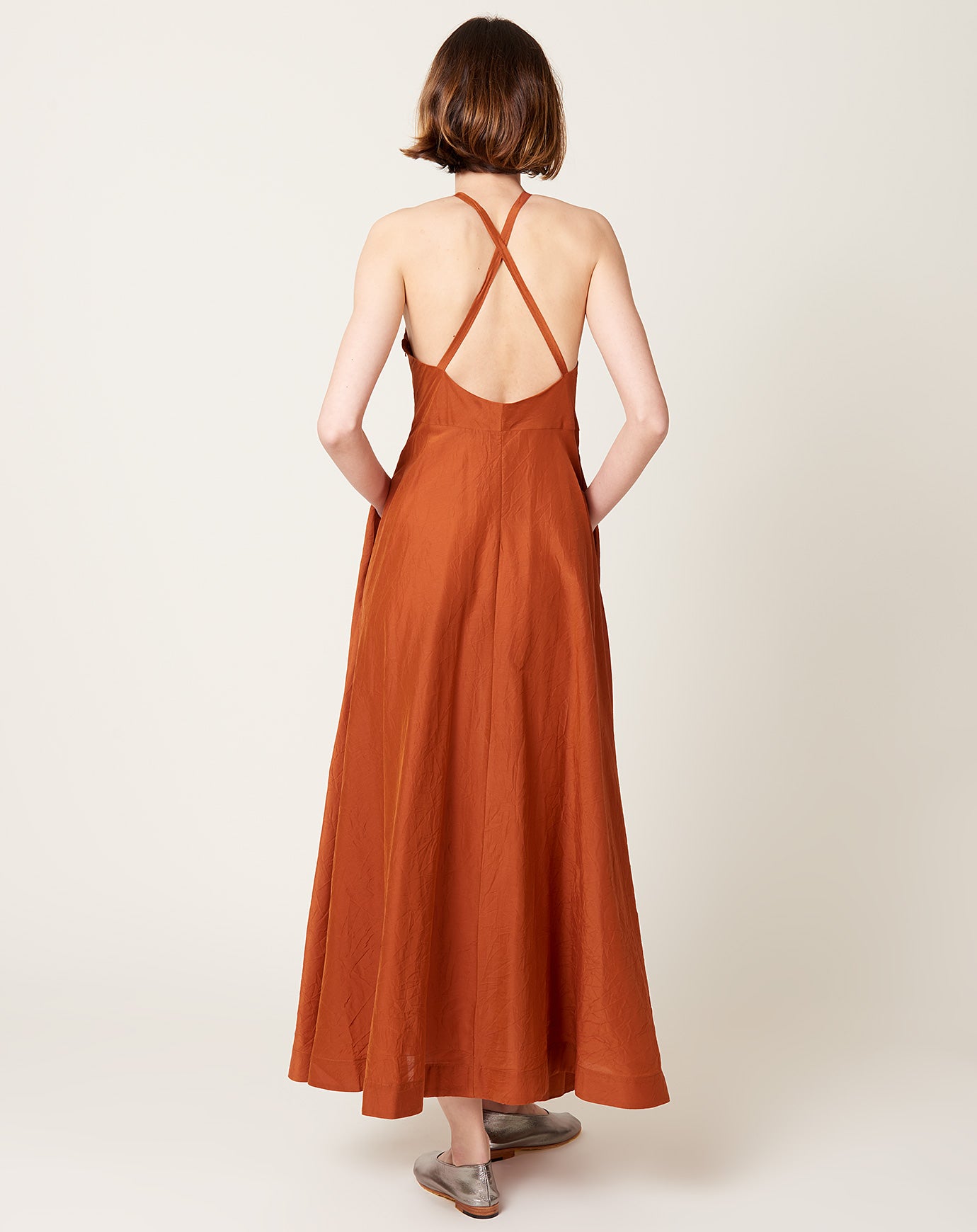 Cawley Argentina Dress in Rust