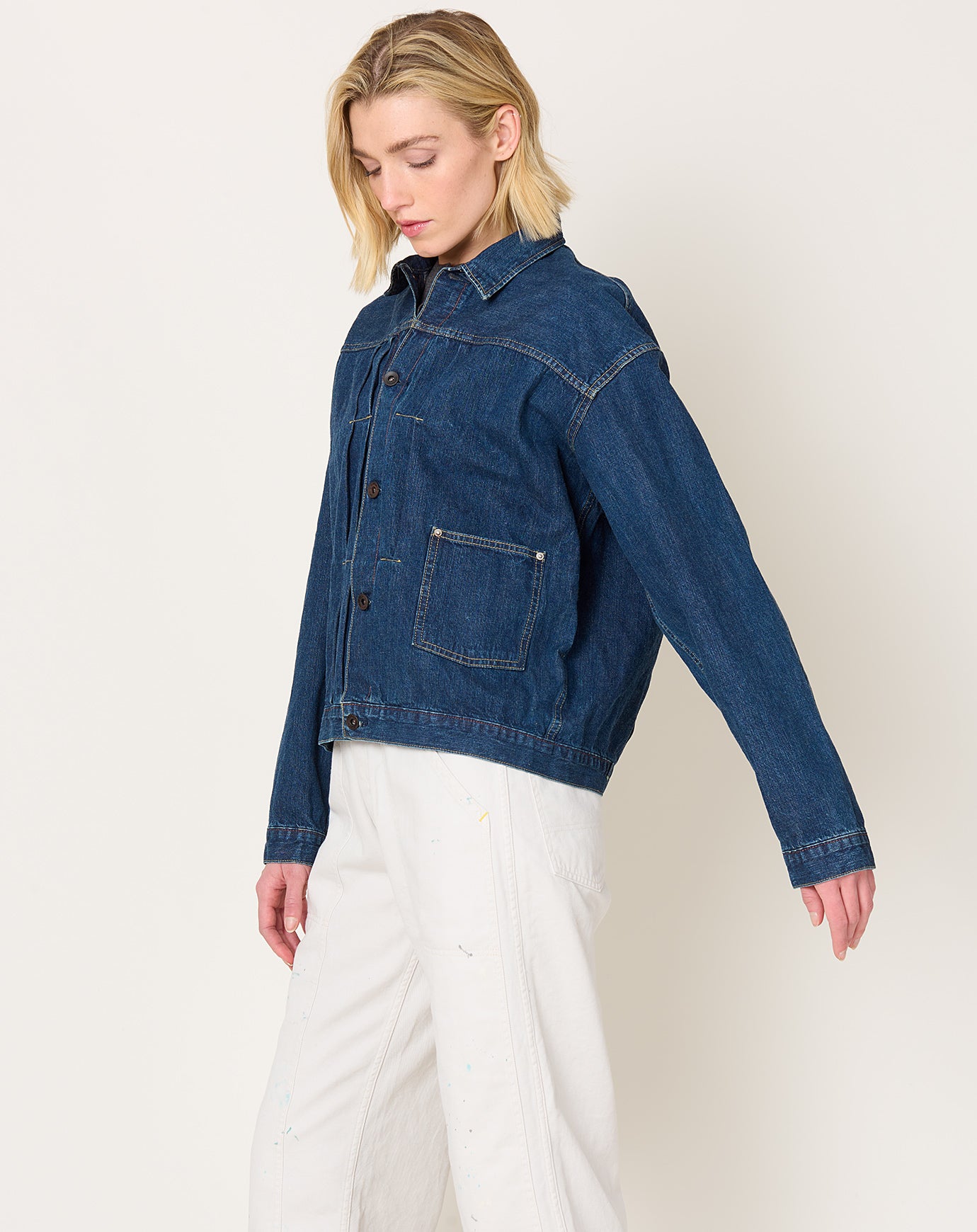 Chimala Denim Truck Jacket in Dark Wash
