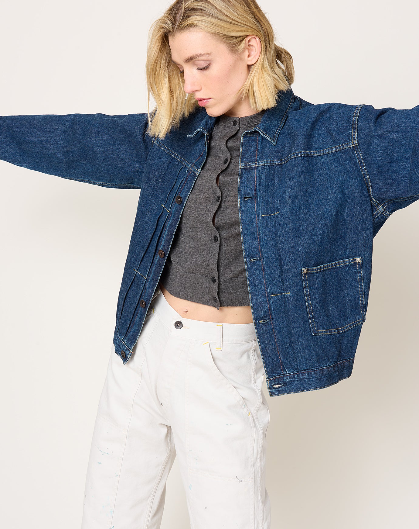 Chimala Denim Truck Jacket in Dark Wash