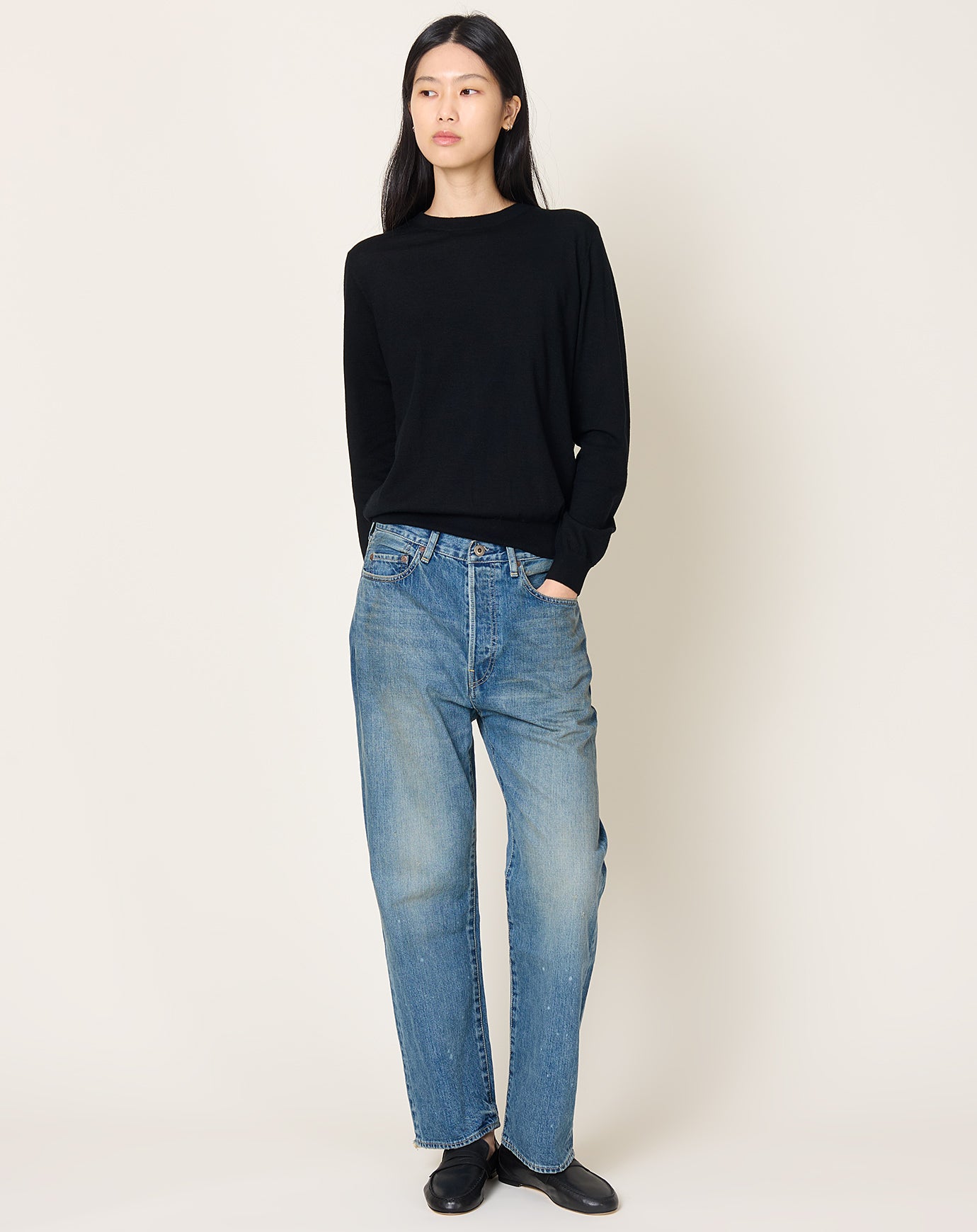 Chimala Selvedge Denim Narrow Straight Cut in Medium Wash