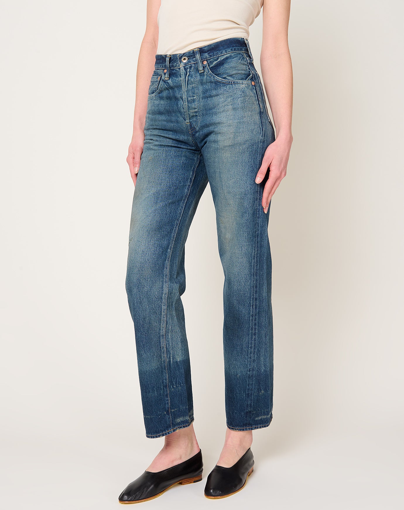 Chimala Selvedge Denim Straight Cut in Dark Engineer
