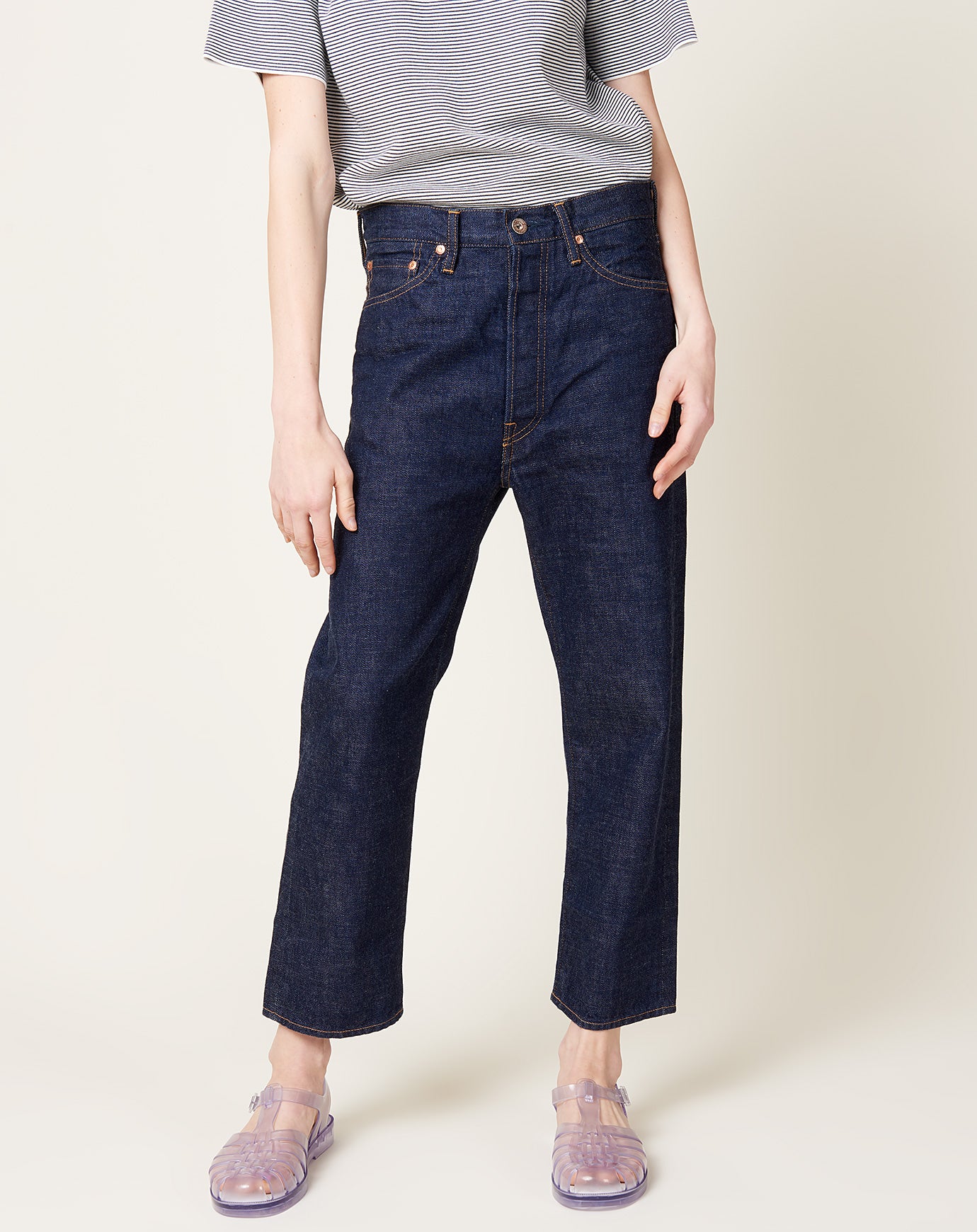 Chimala Selvedge Denim Wide Taper Cut in Rinse