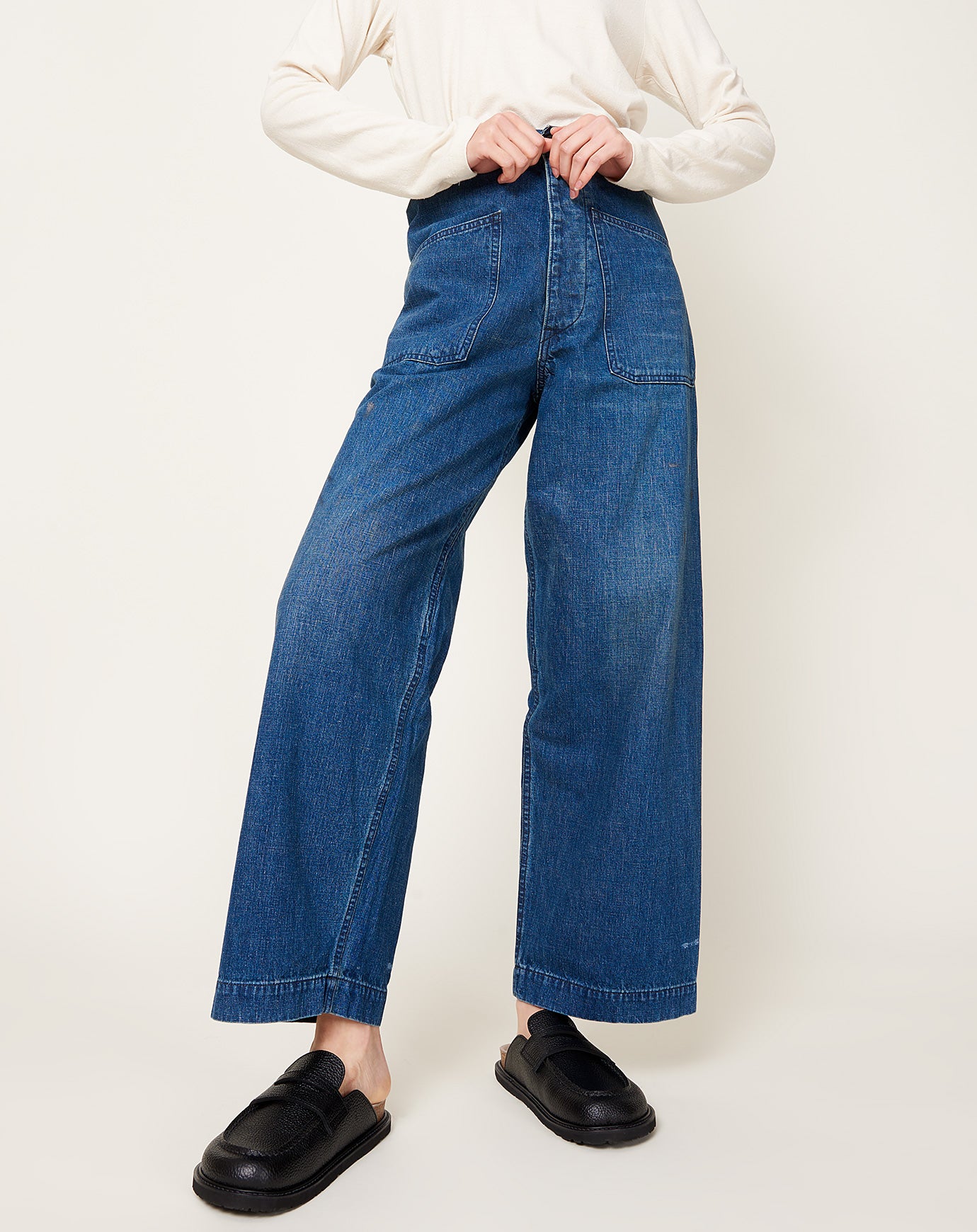 Chimala Denim Deck Trouser in Indigo