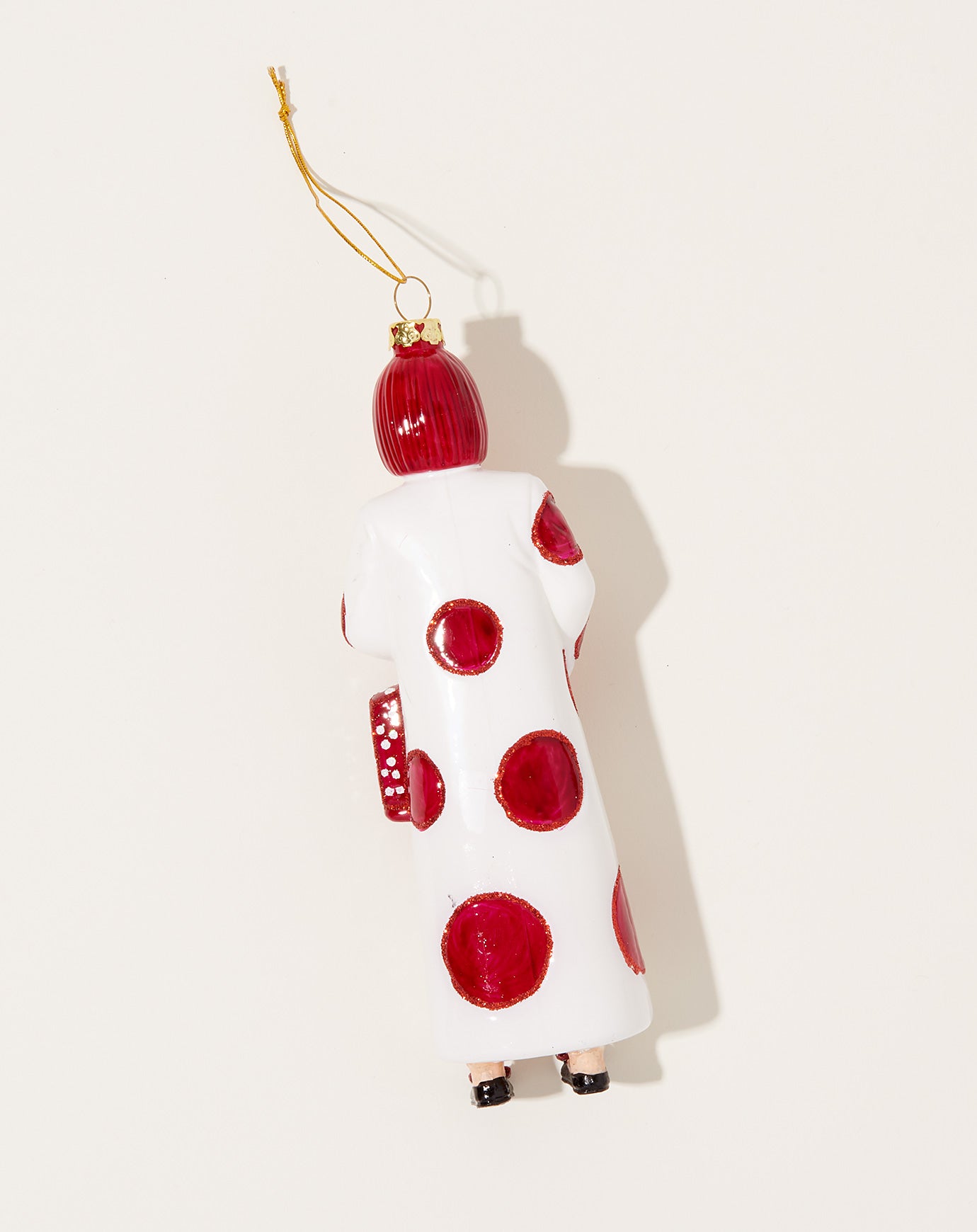 Cody Foster Yayoi Kusama Ornament in White and Red