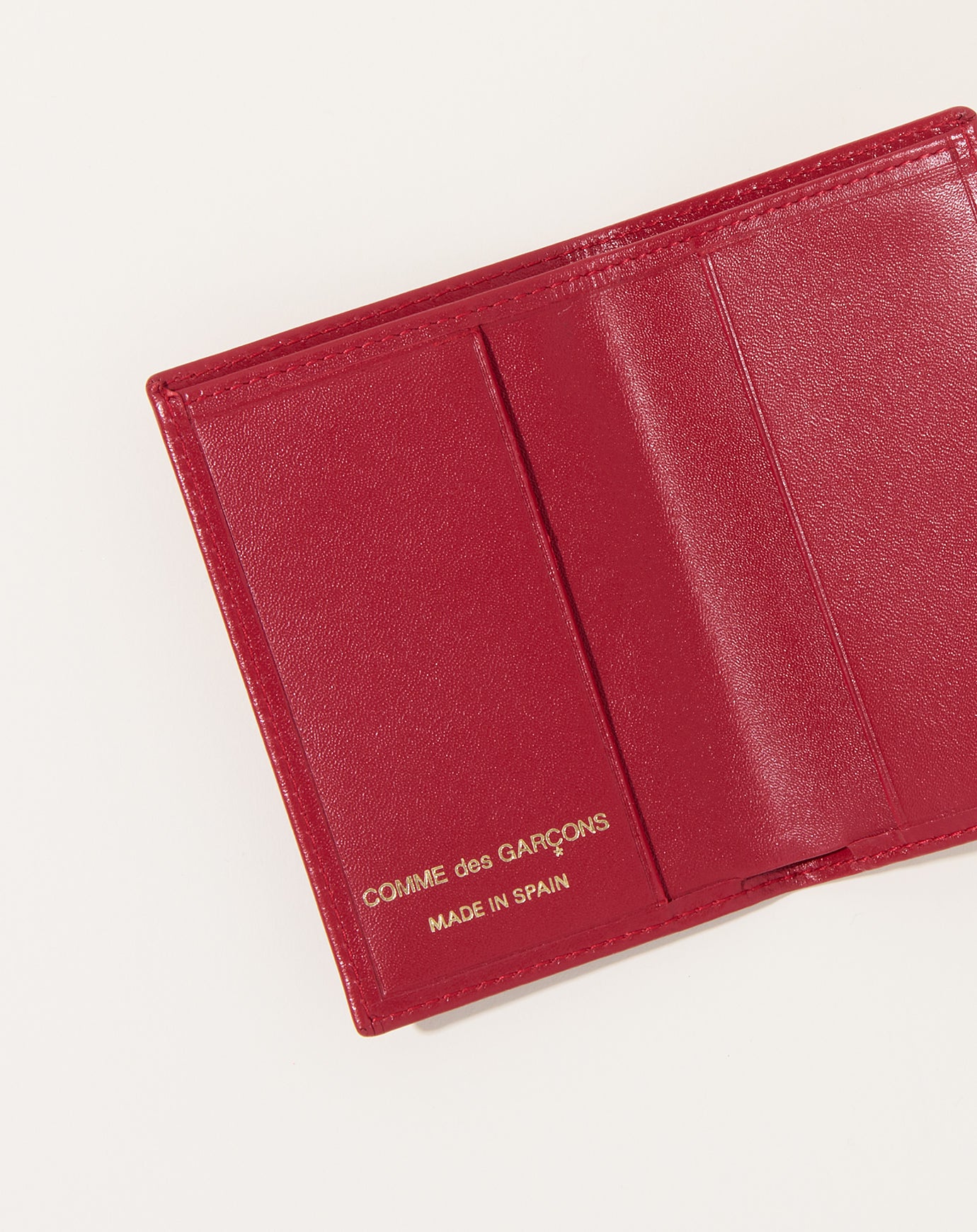 Comme des Garçons  Red Bifold Wallet