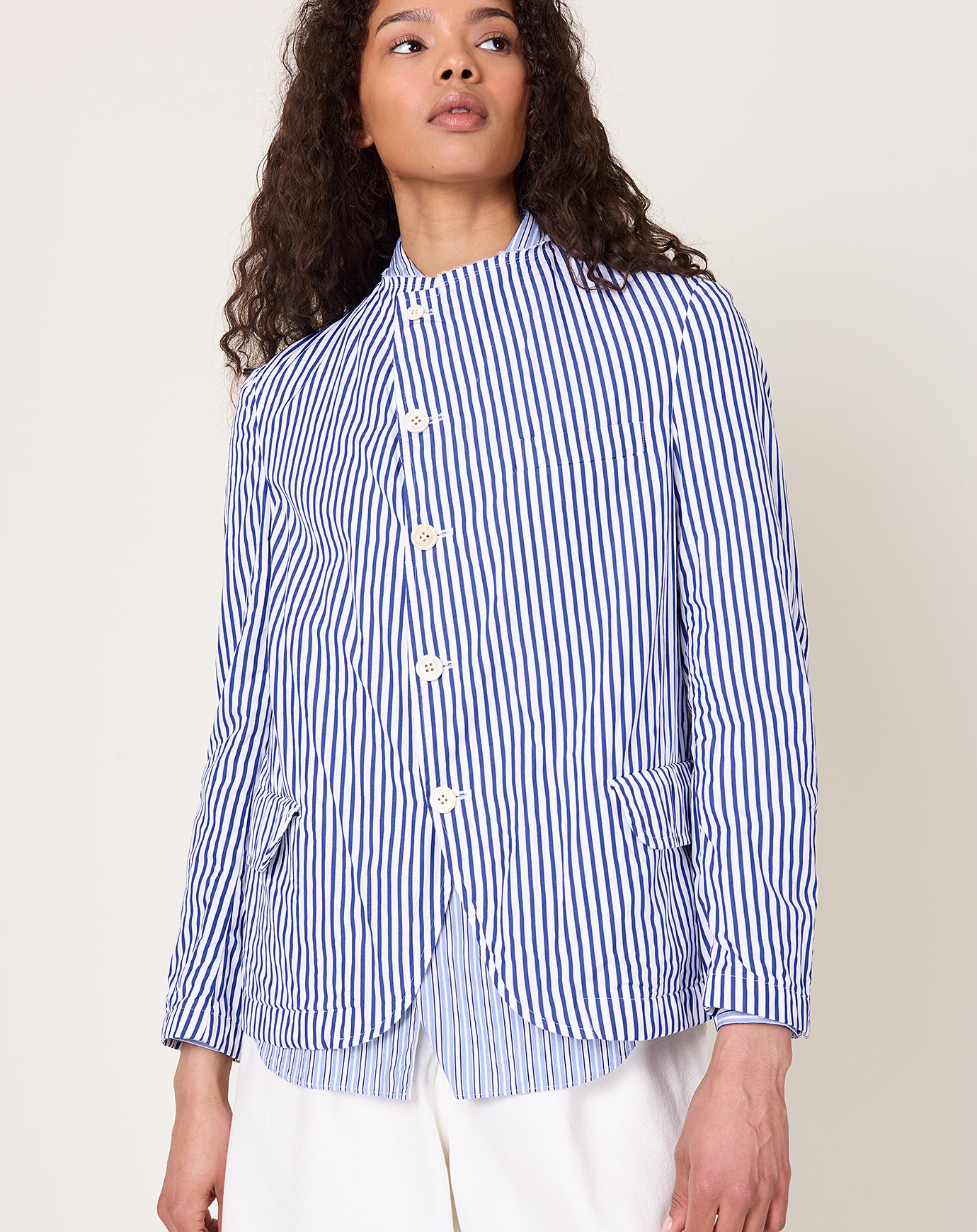 Comme des Garçons Comme des Garçons Striped Cotton Jacket