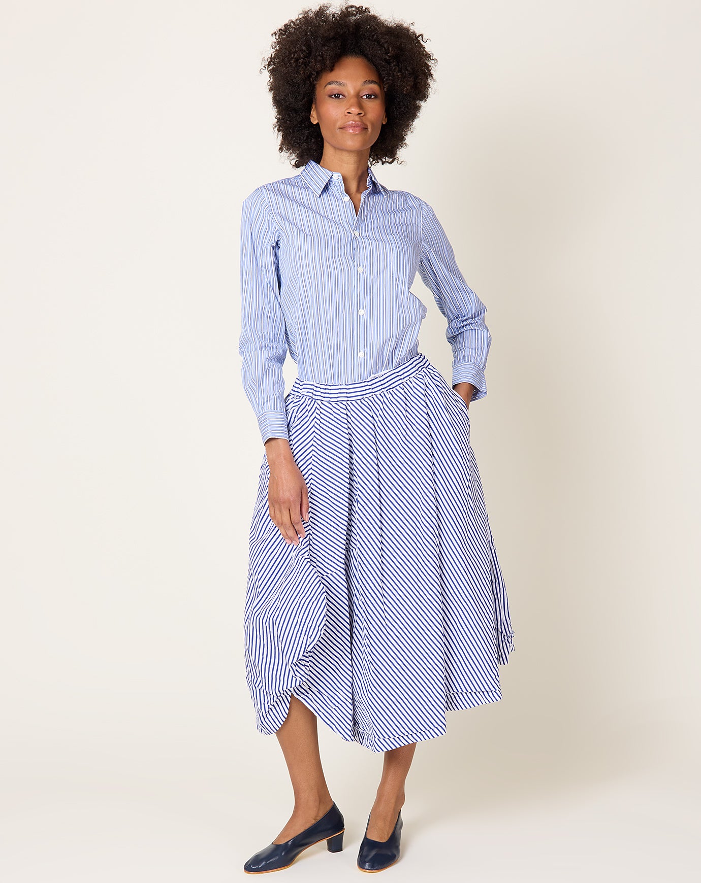 Comme des Garçons Comme des Garçons Striped Cotton Skirt