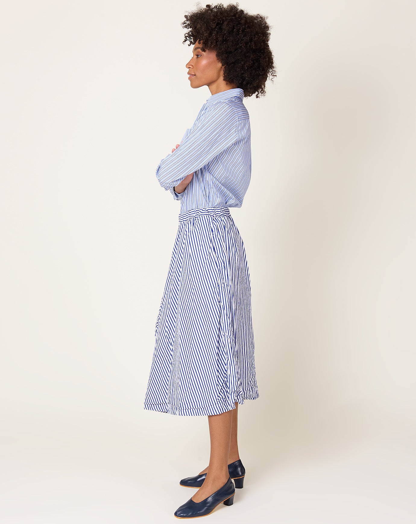 Comme des Garçons Comme des Garçons Striped Cotton Skirt
