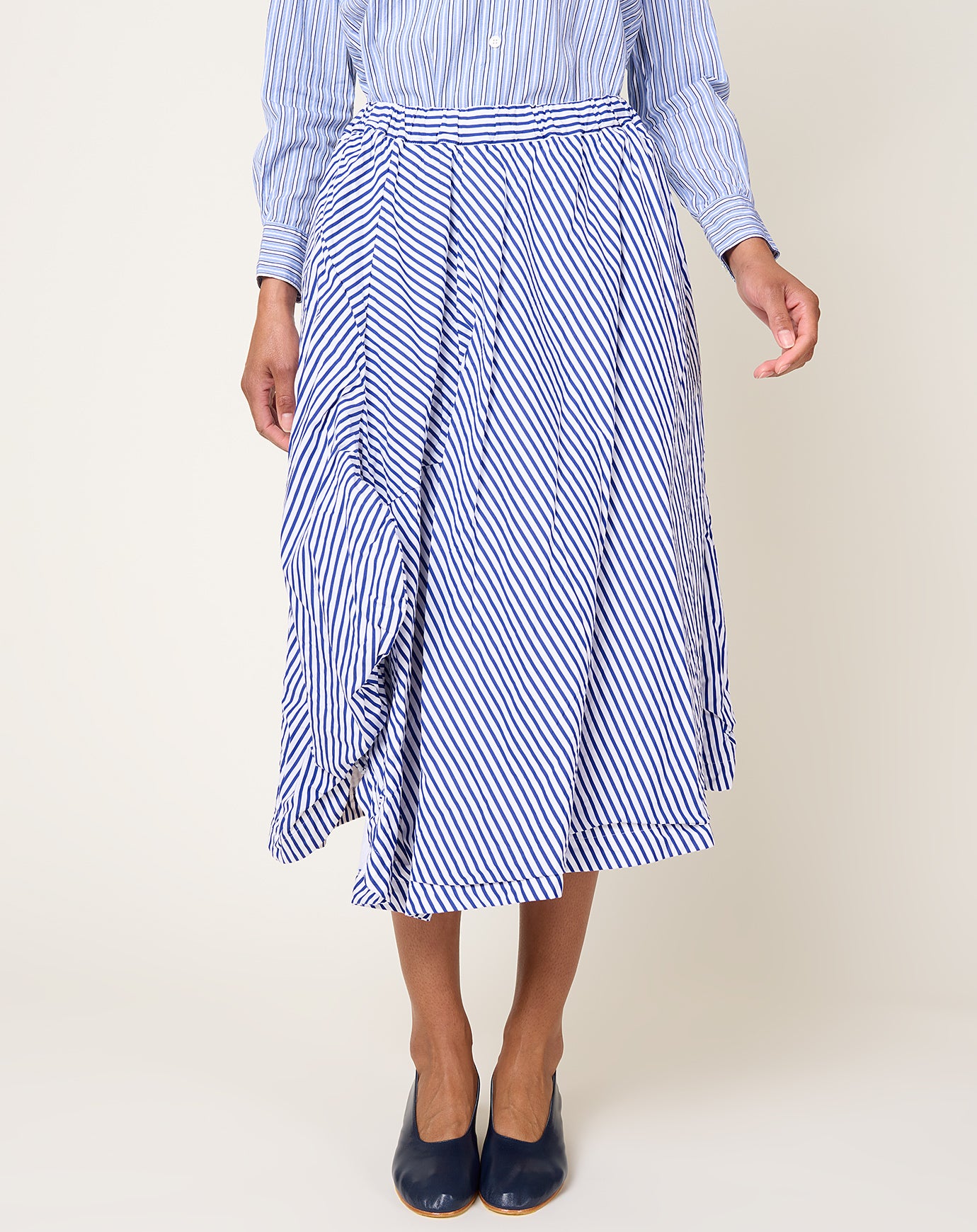 Comme des Garçons Comme des Garçons Striped Cotton Skirt