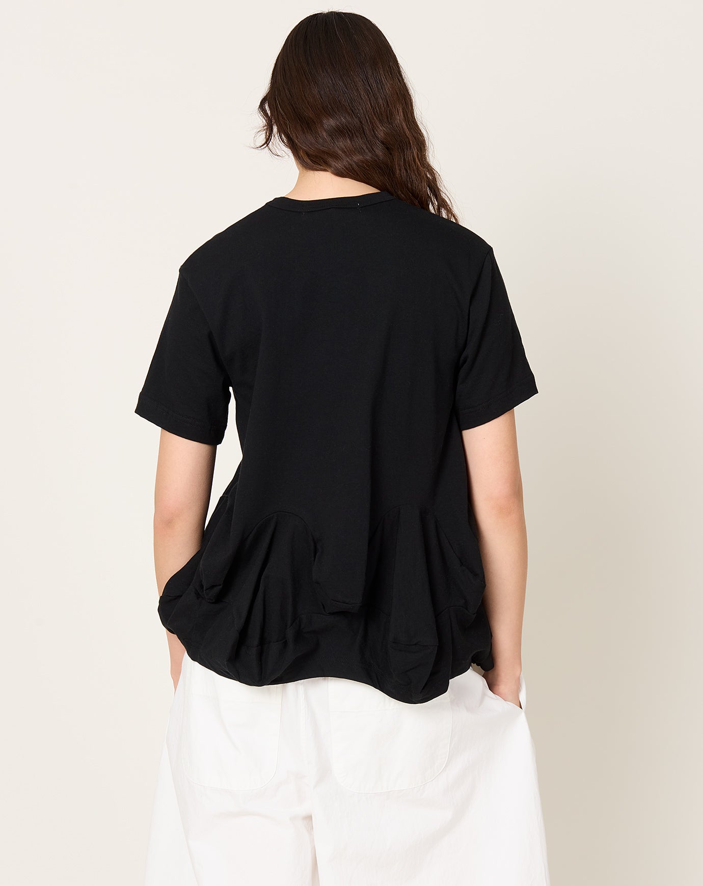 Comme des Garçons Comme des Garçons Bubble Hem T-Shirt in Black