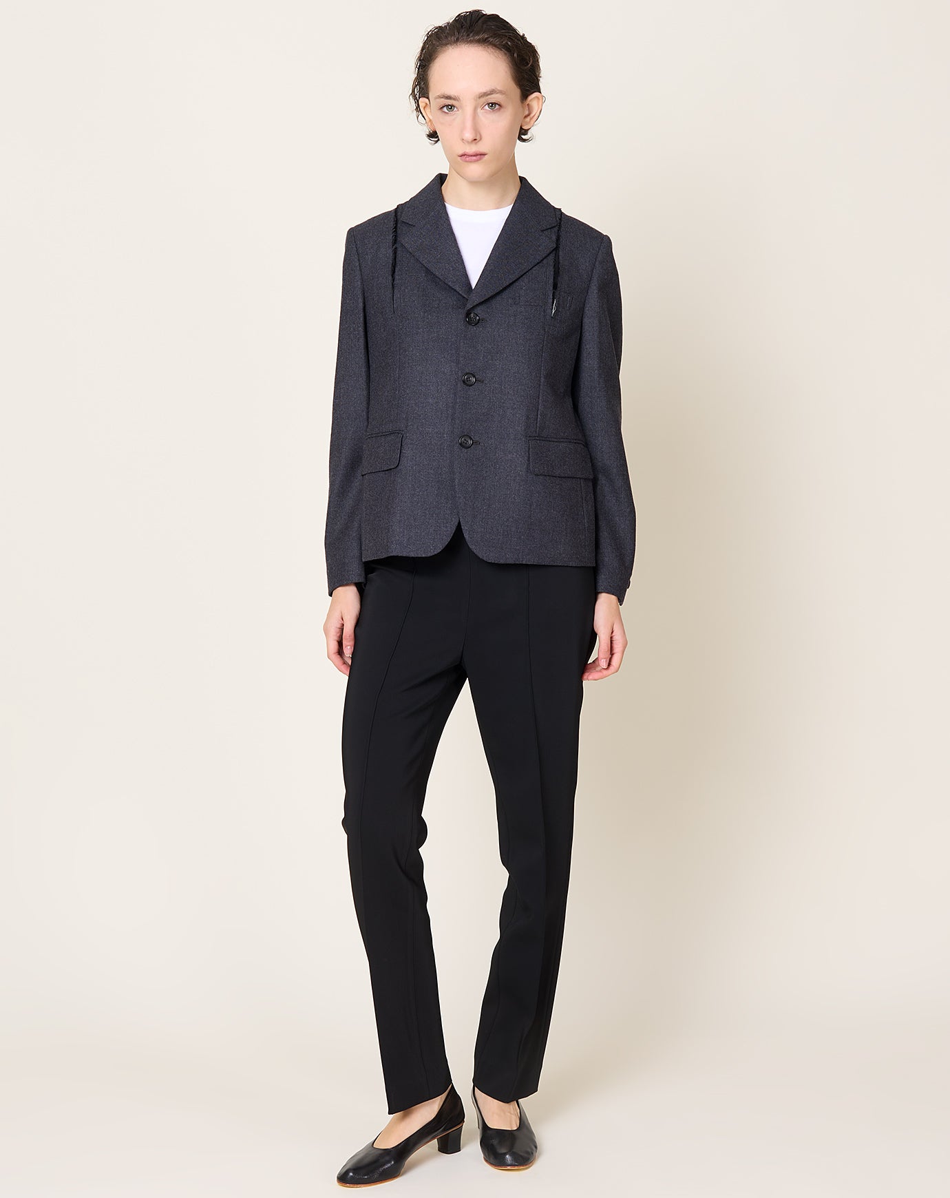 Comme des Garçons Comme des Garçons Peplum Overshirt in Black