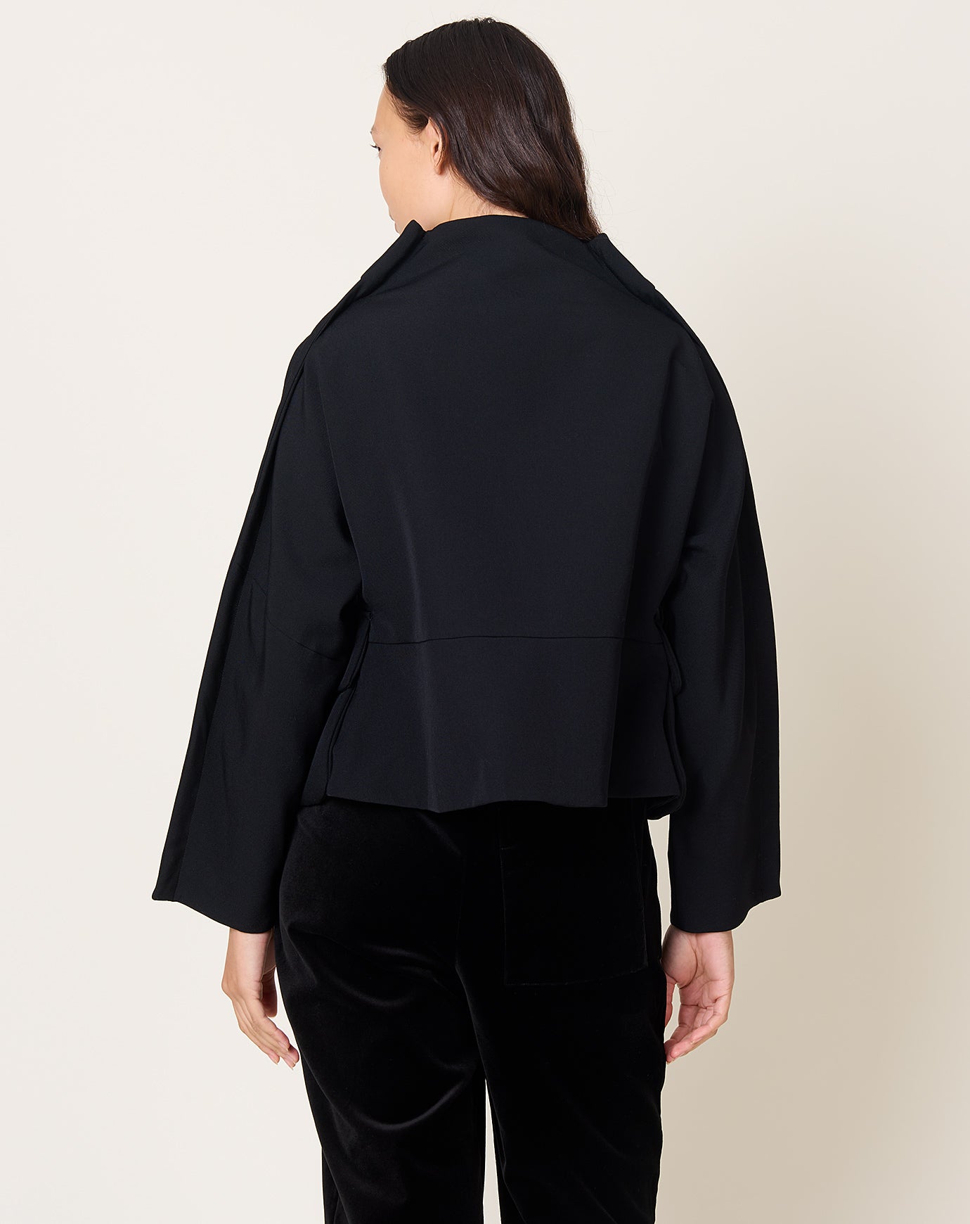 Comme des Garçons Comme des Garçons Wool Gabardine Jacket in Black