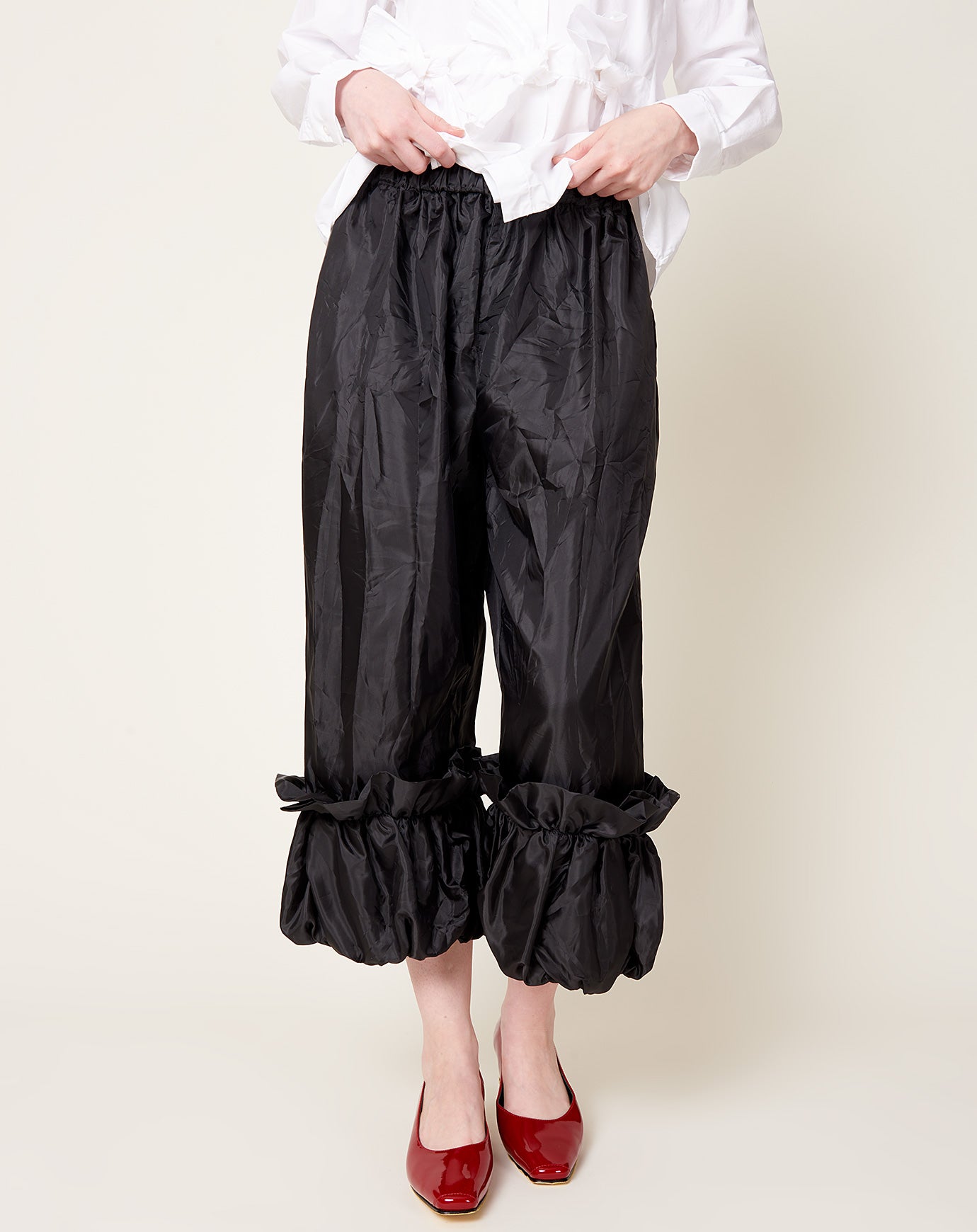 Comme des Garçons Comme des Garçons Frill Pant in Black