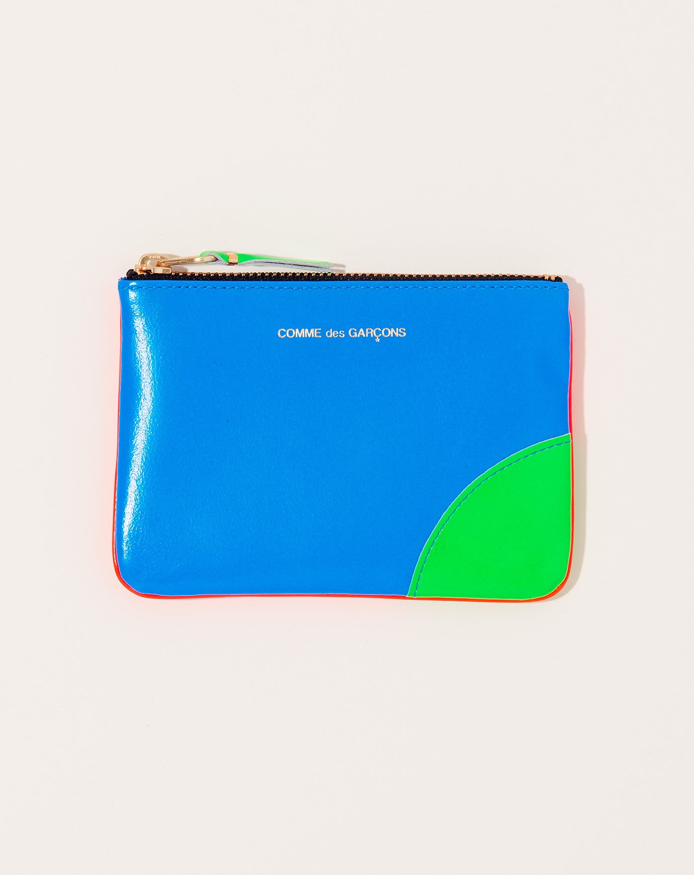 Comme des Garçons  Super Fluo Pouch in Blue and Orange