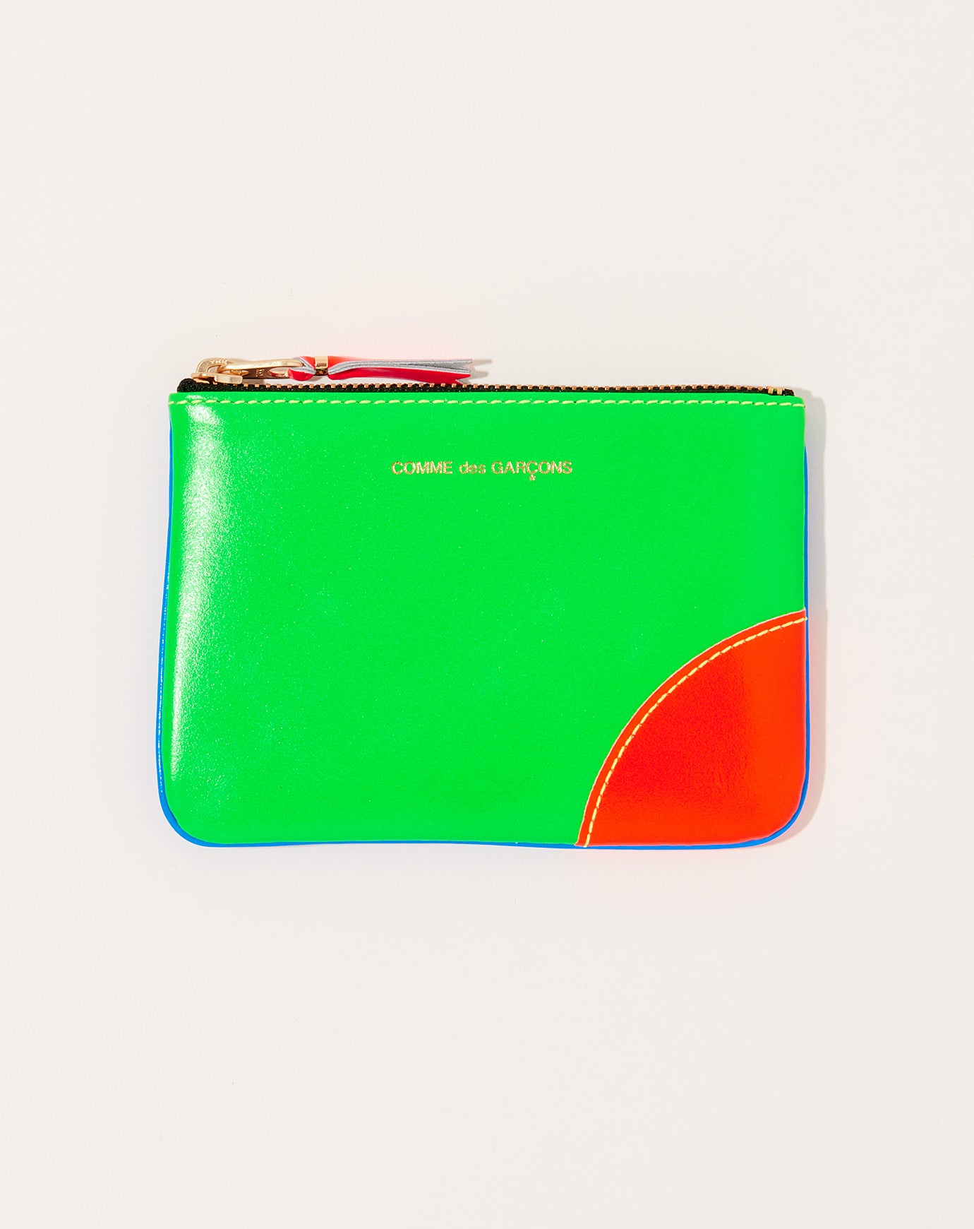 Comme des Garçons  Super Fluo Pouch in Green and Blue