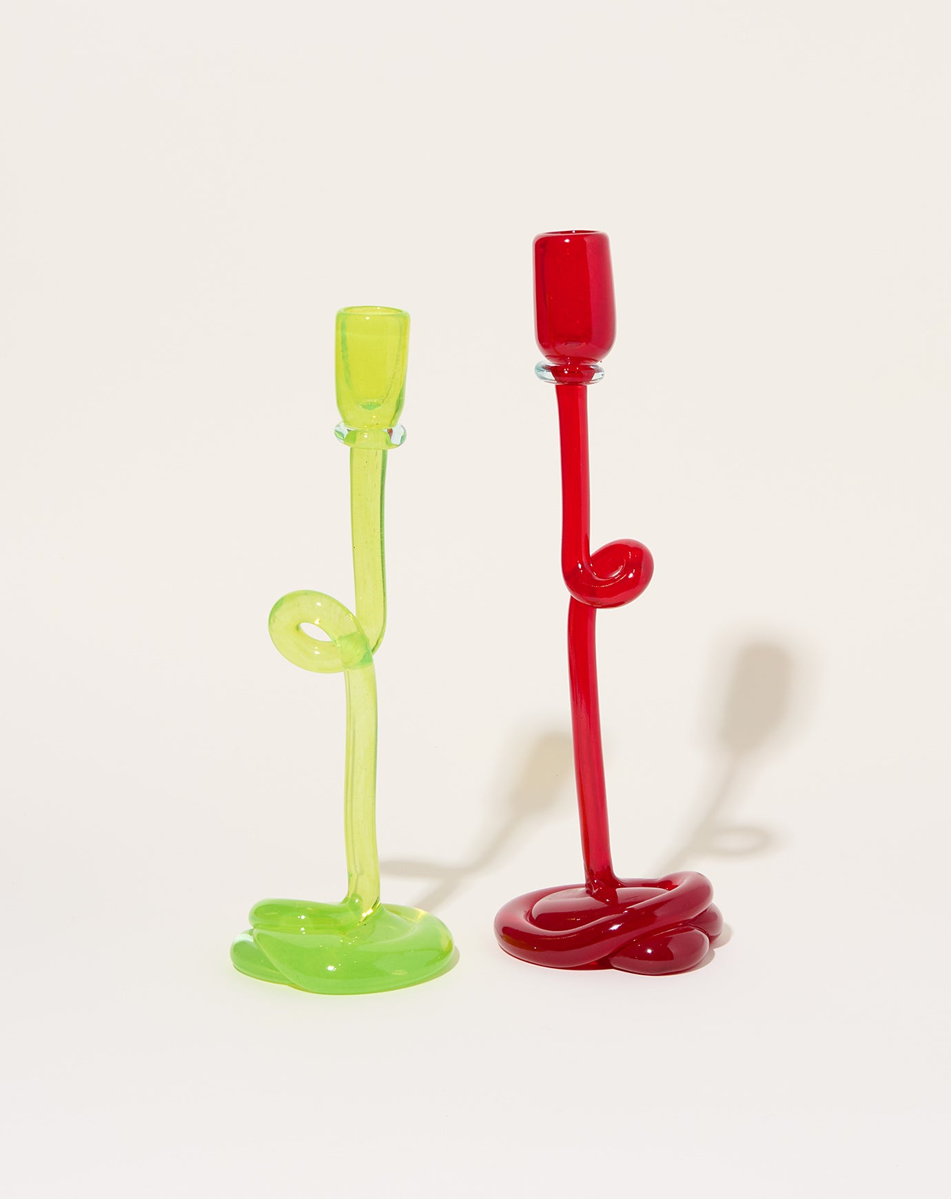 Completedworks Thaw Candlestick in Acid Green