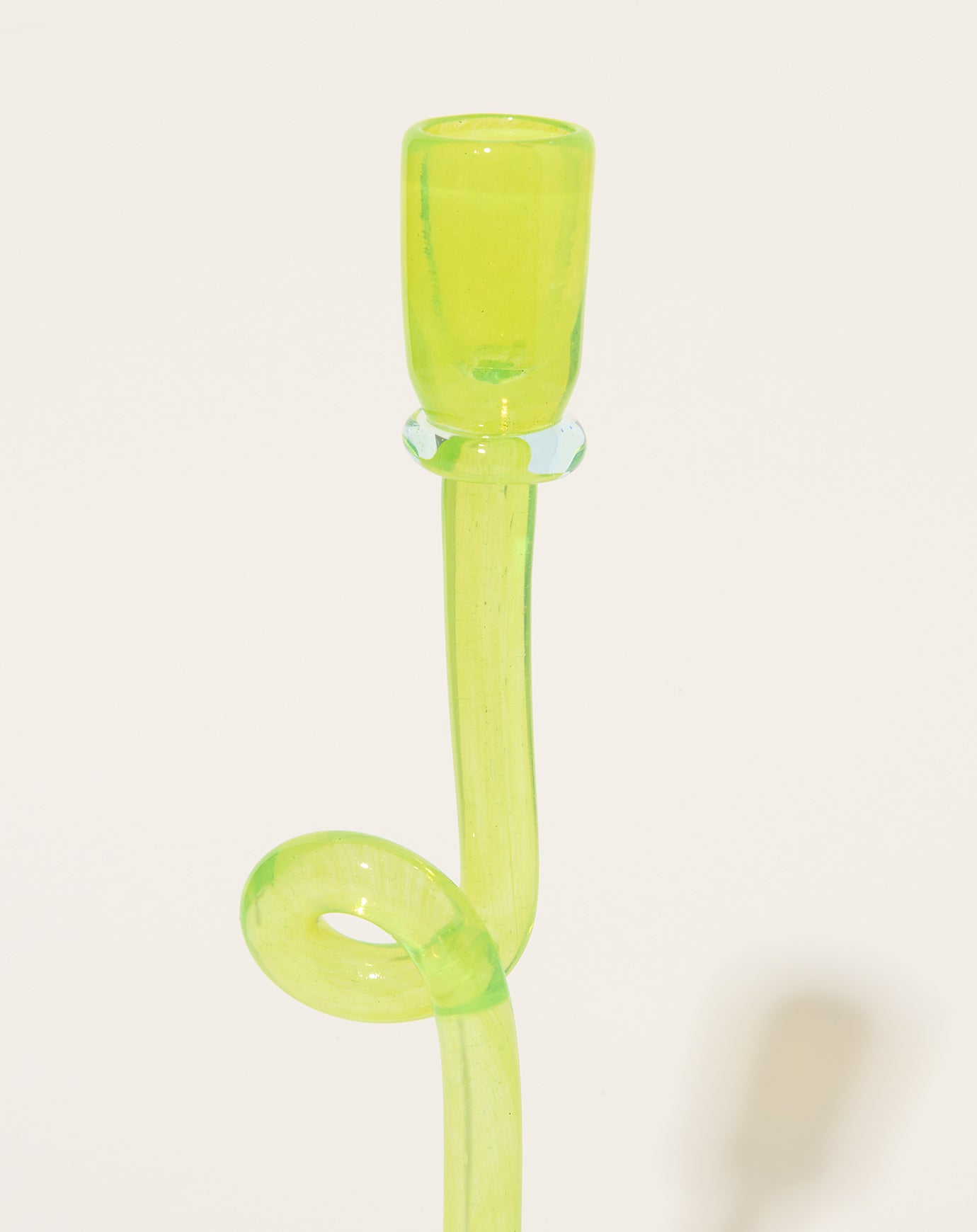 Completedworks Thaw Candlestick in Acid Green