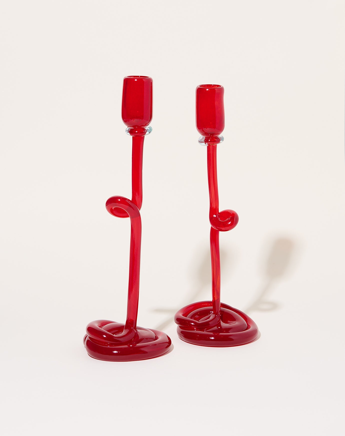 Completedworks Thaw Candlestick in Red