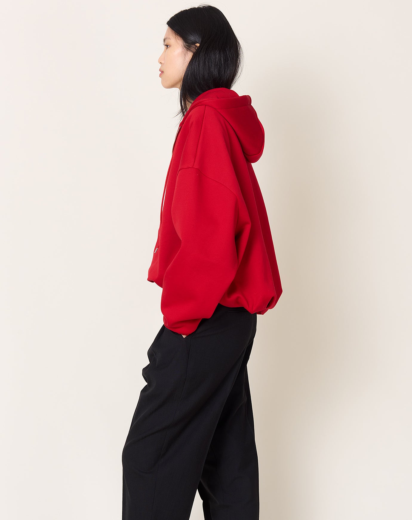Cordera Balloon Hoodie in Red