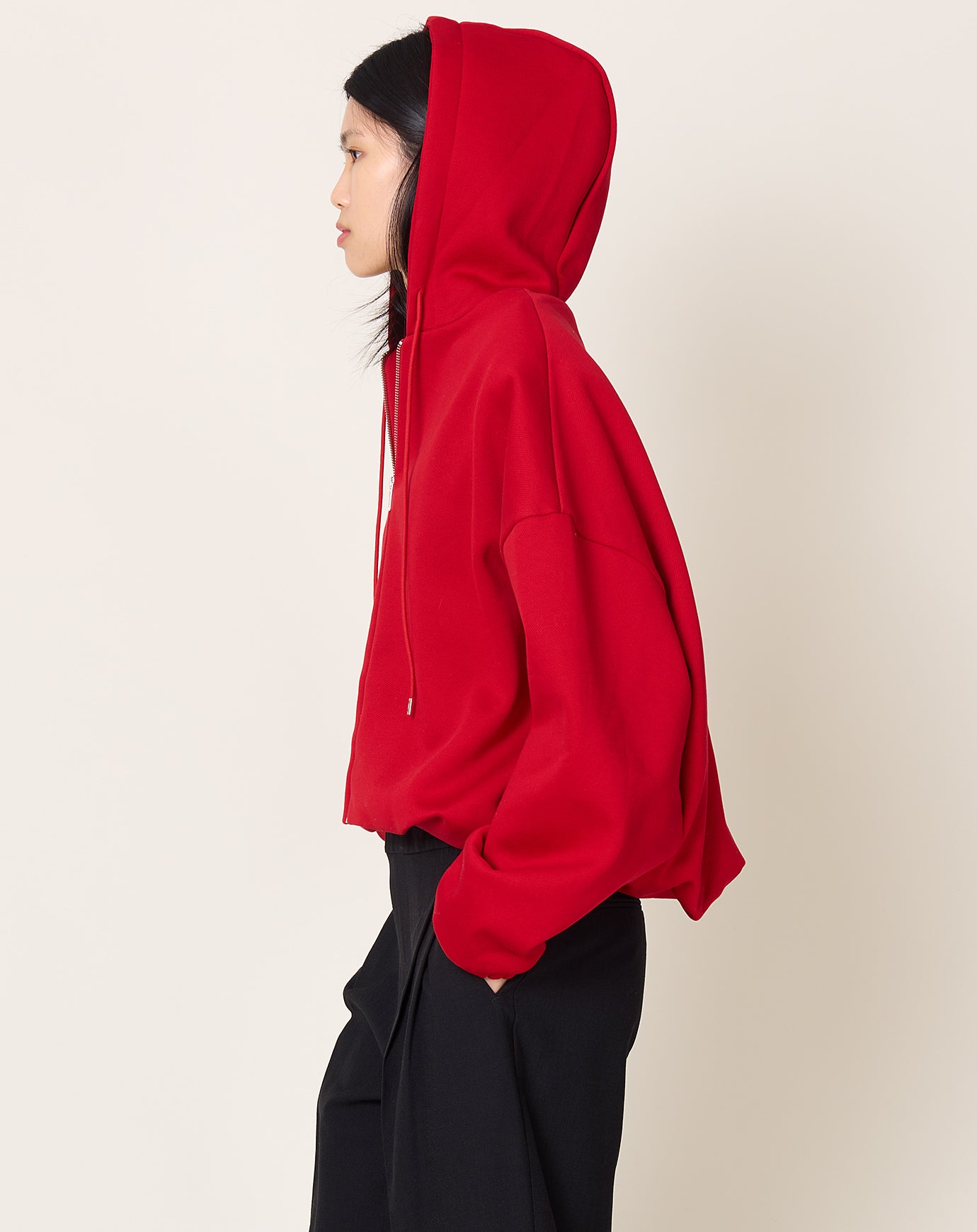 Cordera Balloon Hoodie in Red