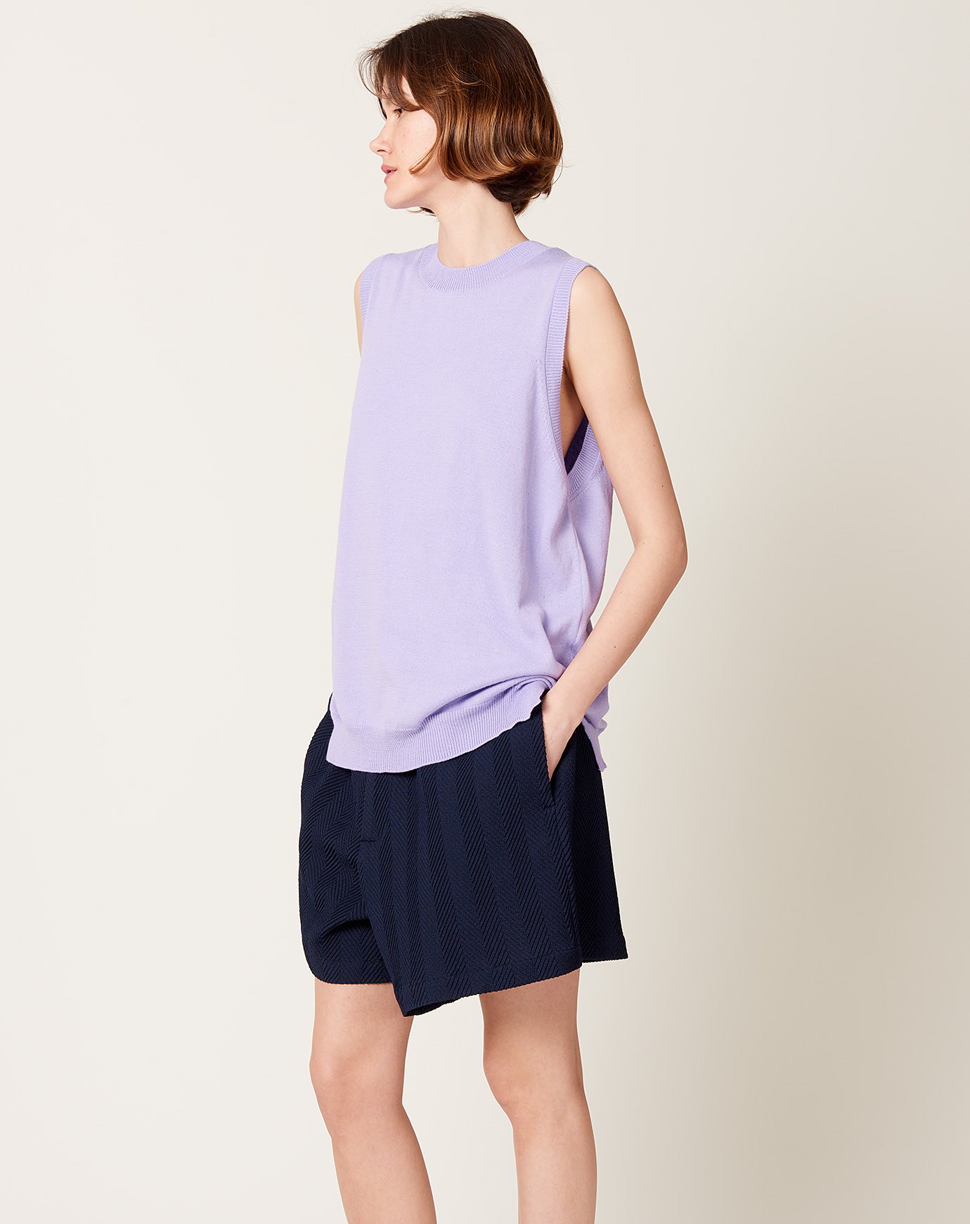 Cordera Cotton Tank Top in Cardo