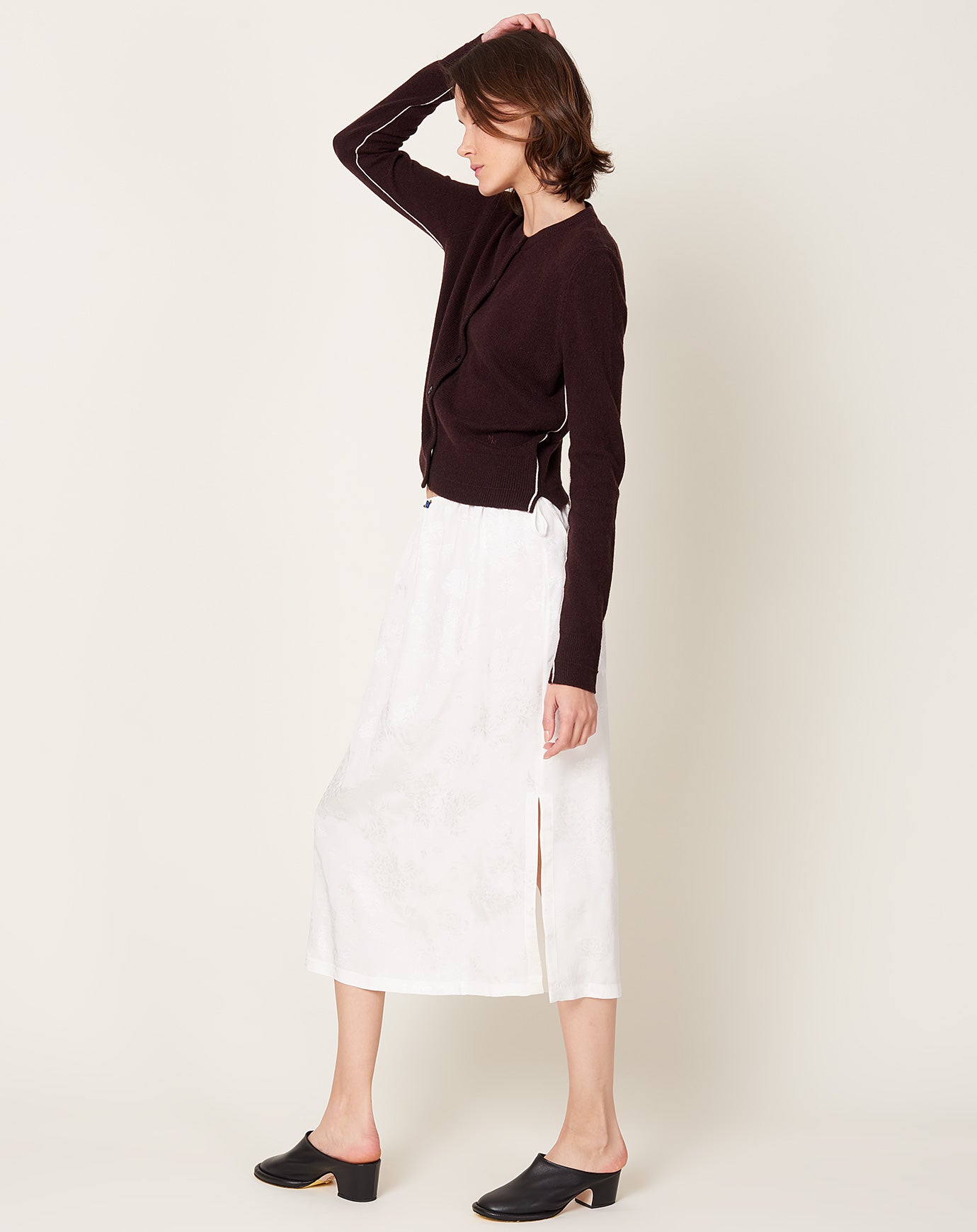 Cordera Flower Jacquard Skirt