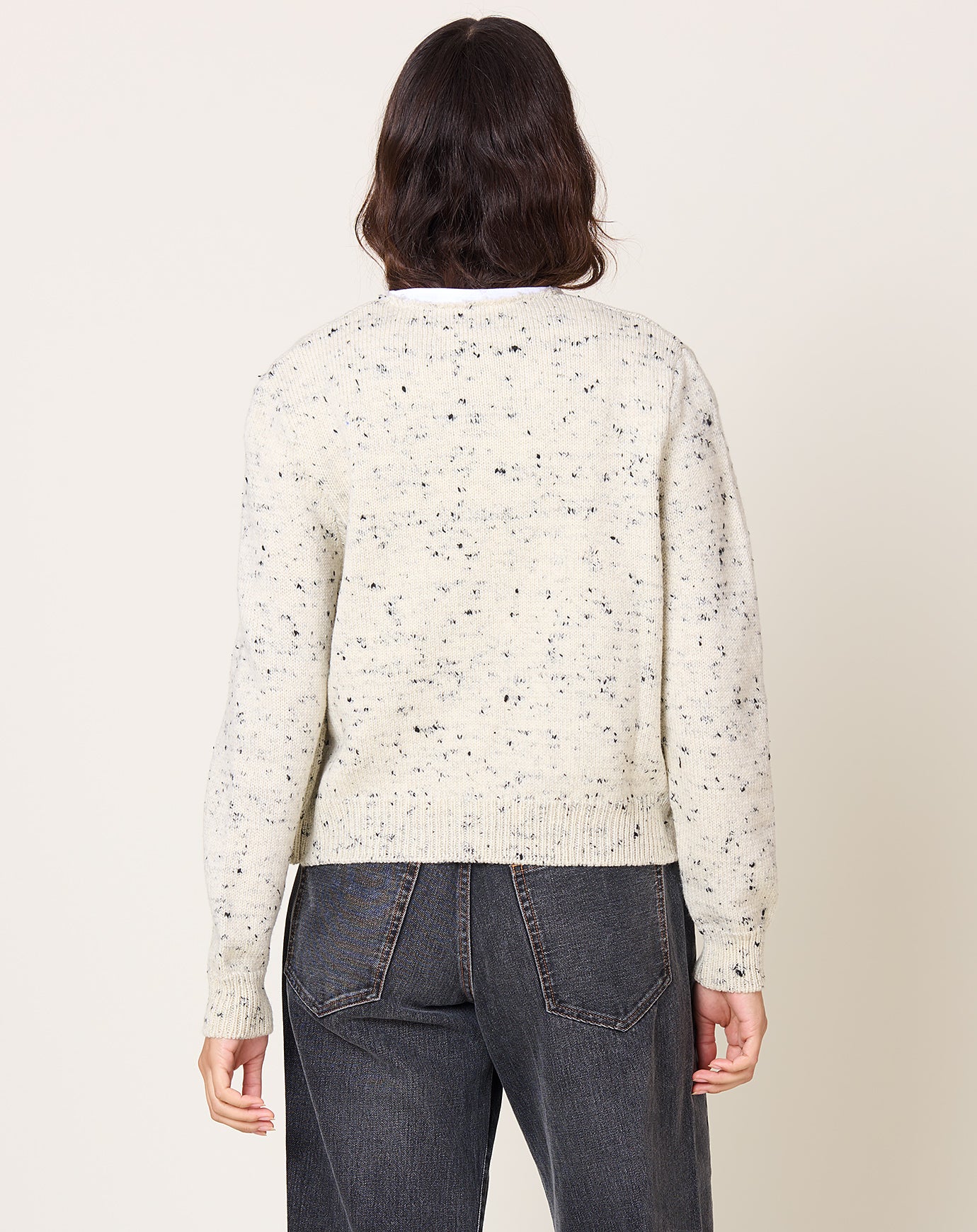 Cordera Merino Wool Flecked Cardigan