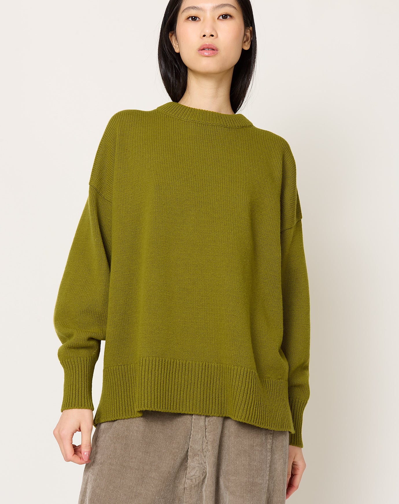Cordera Merino Wool Oversized Sweater in Woodbine