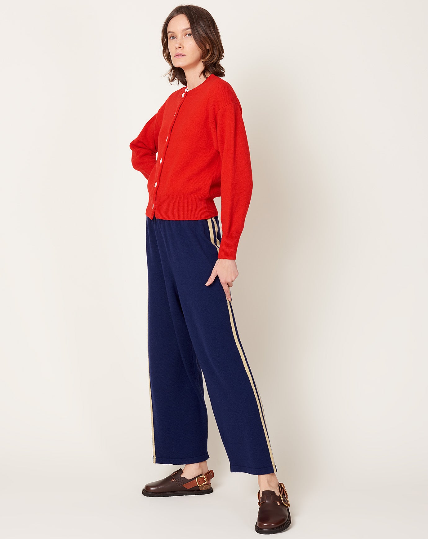 Cordera Merino Wool Pants in Prussian Blue