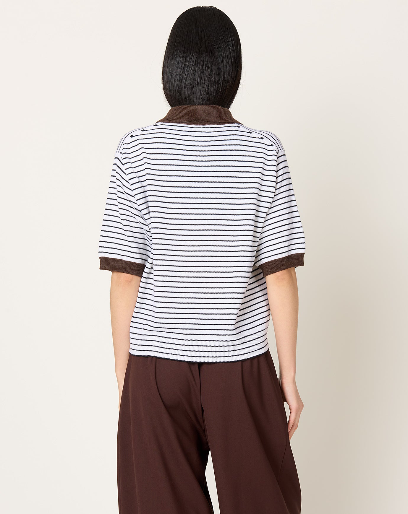 Cordera Merino Wool Striped Polo