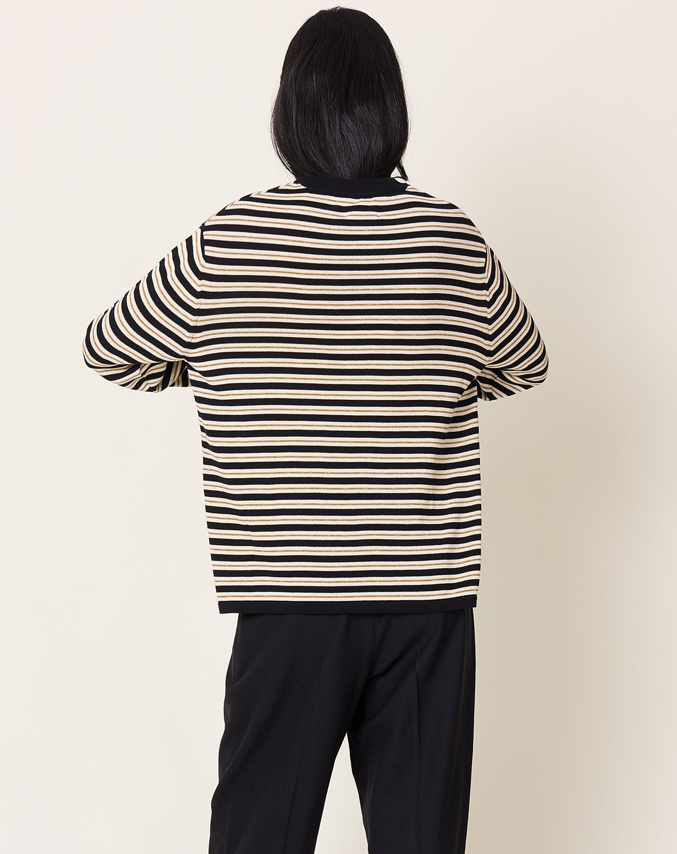 Cordera Organic Cotton Striped Long Sleeve Tee