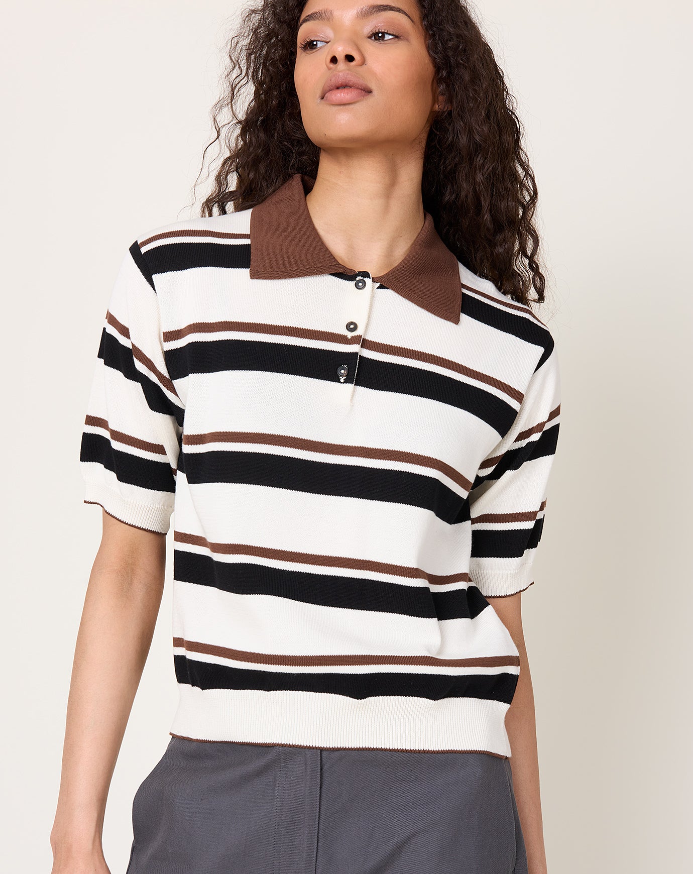 Cordera Organic Cotton Striped Polo