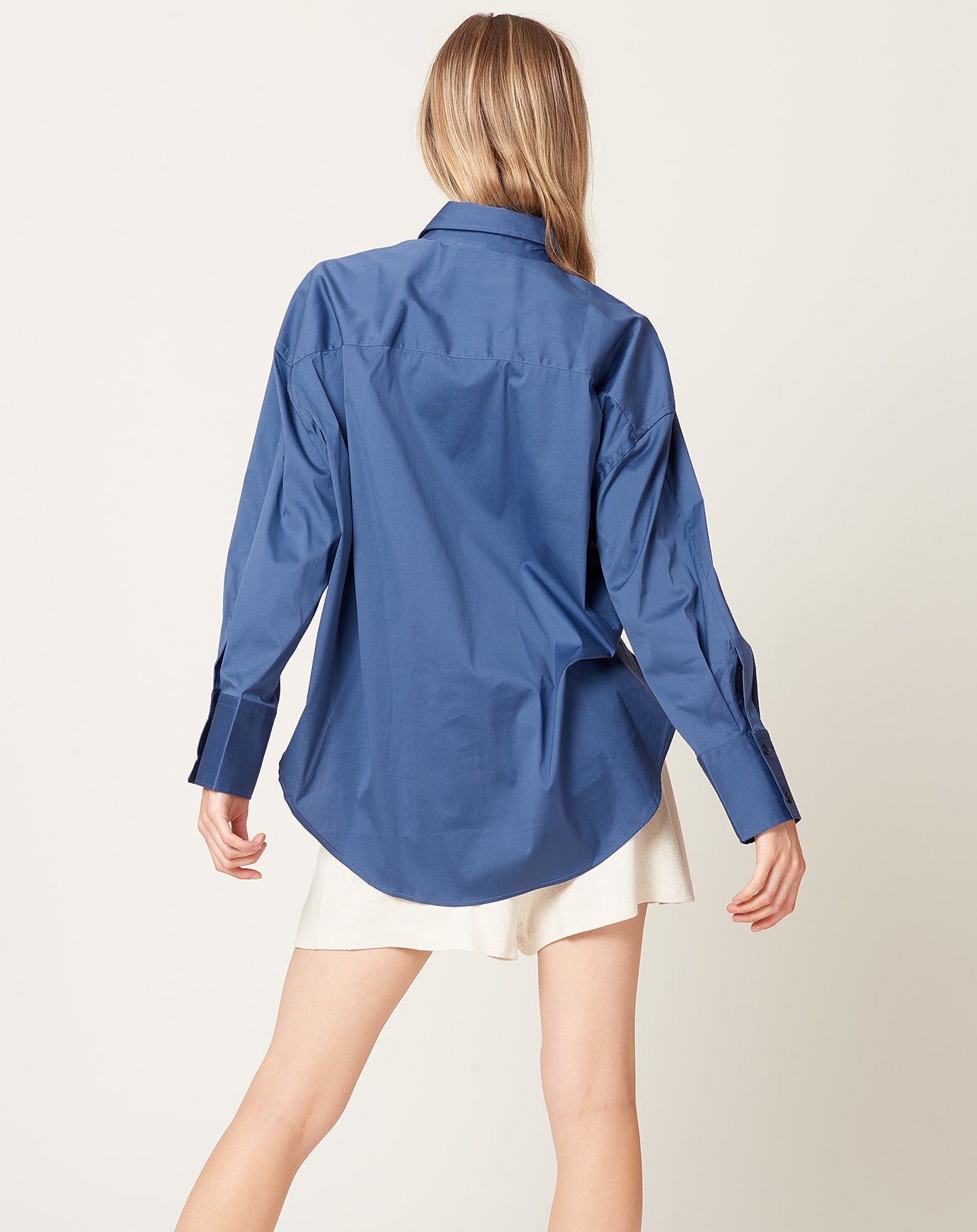 Cordera Oversize Cotton Shirt in Klein