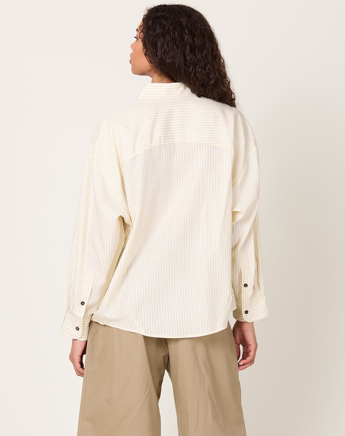 Cordera Oversized Pencil Striped Shirt