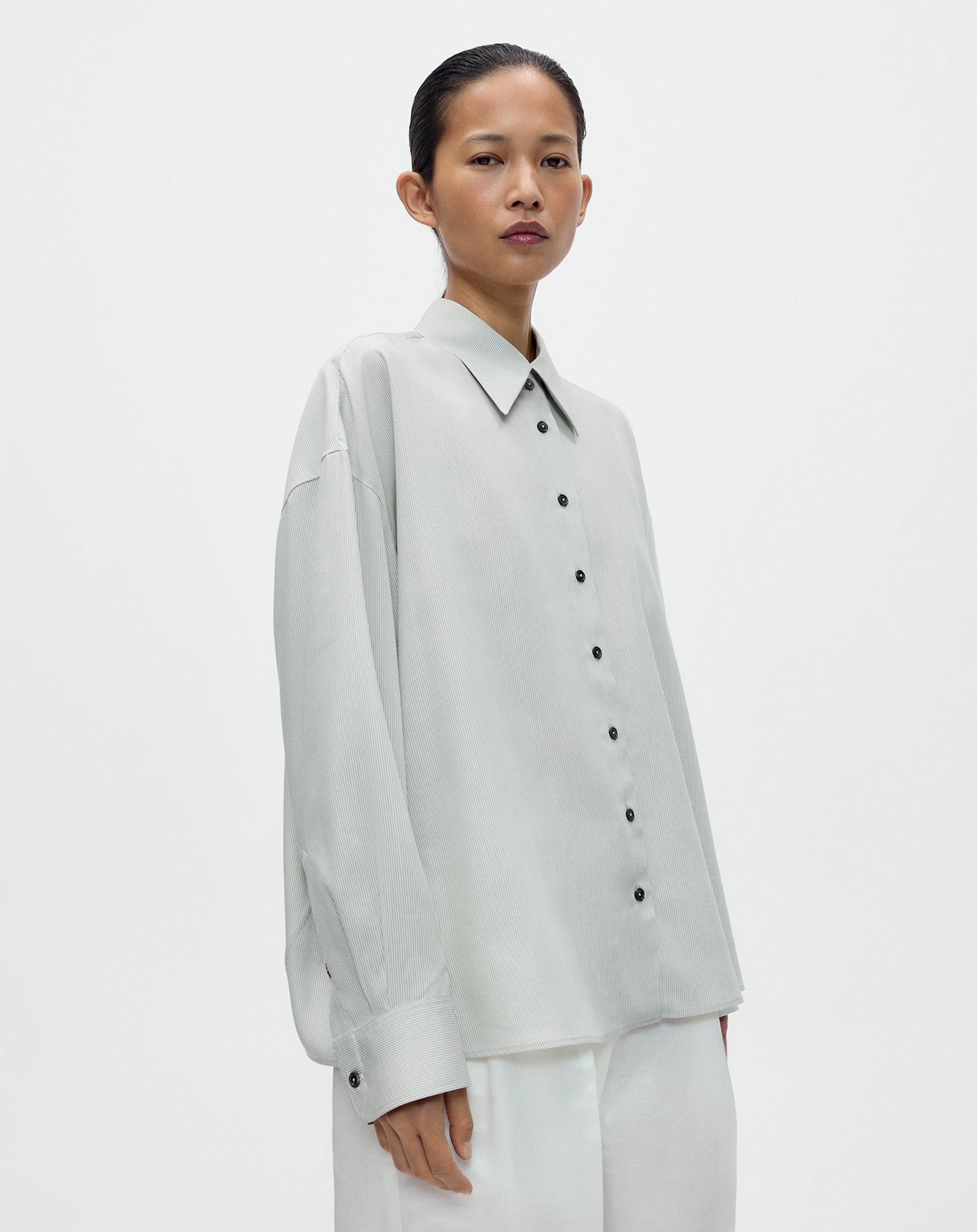 Cordera Pinstriped Oversized Shirt