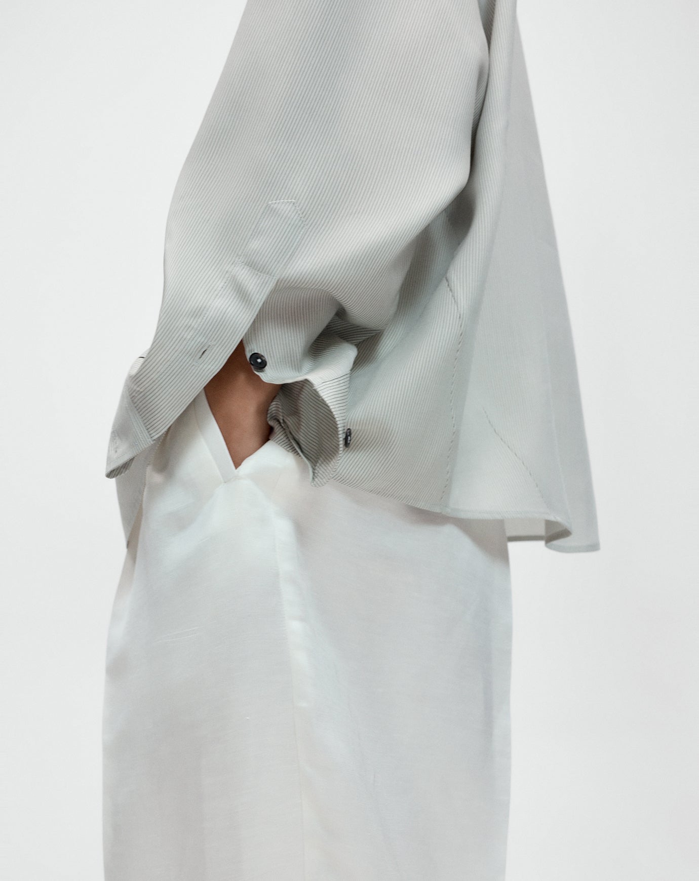 Cordera Pinstriped Oversized Shirt