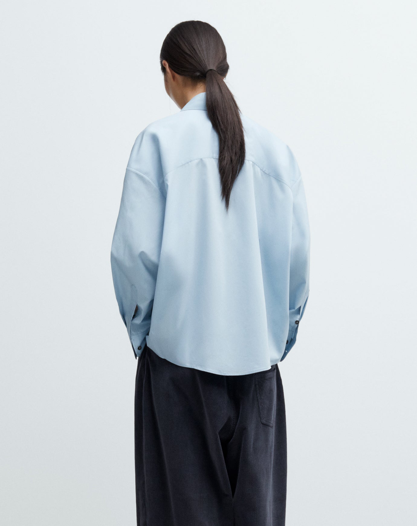 Cordera Oversized Shirt in Baby Blue