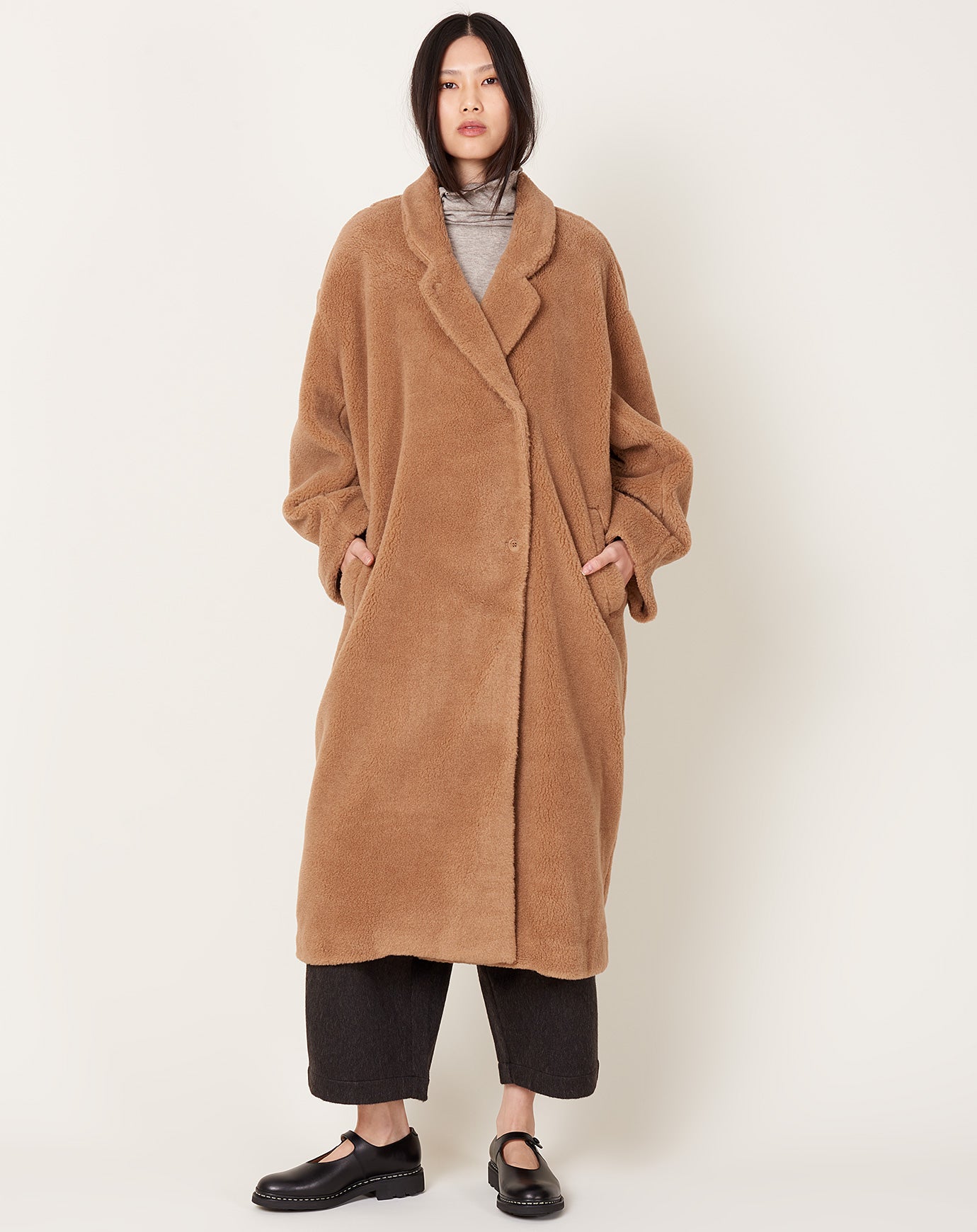 Cordera Shearling Camel Coat