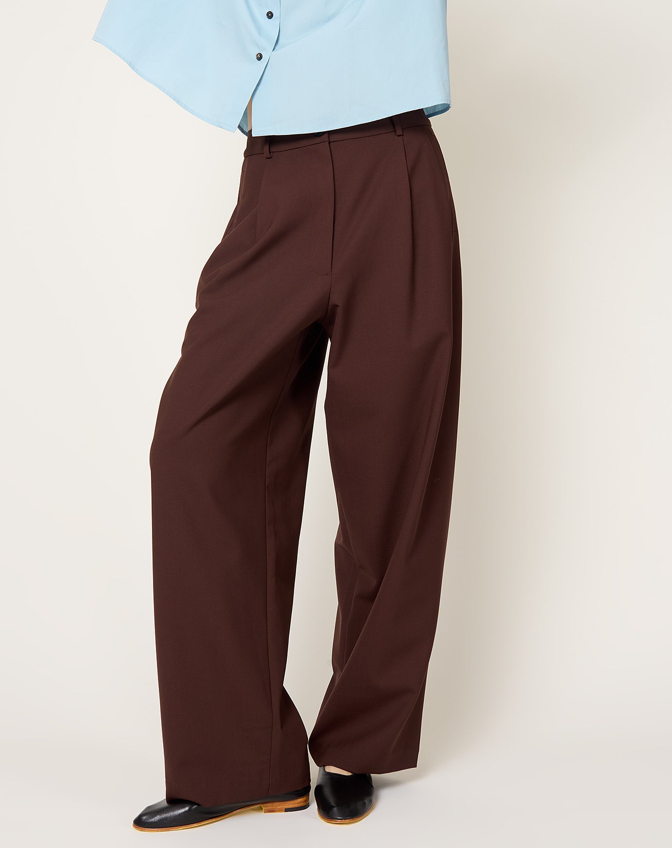 Cordera Tailored Masculine Pants in Burgundy