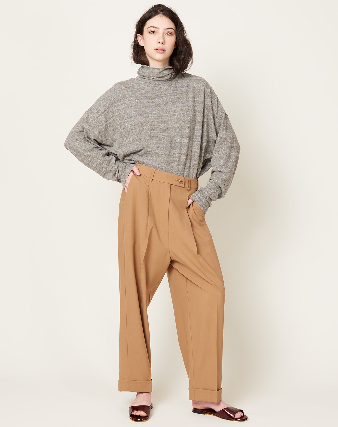 Cordera Tailoring Masculine Pants in Camel