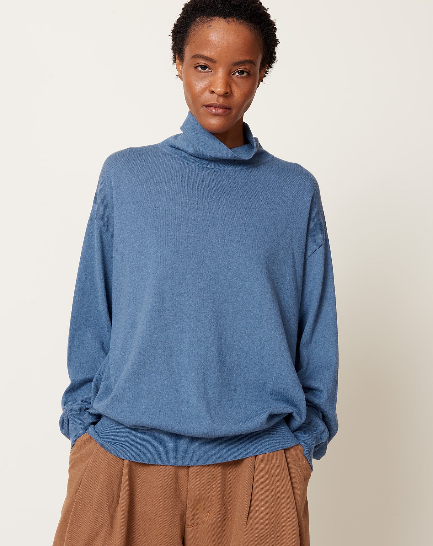 Demylee Amal Turtleneck in Storm Blue