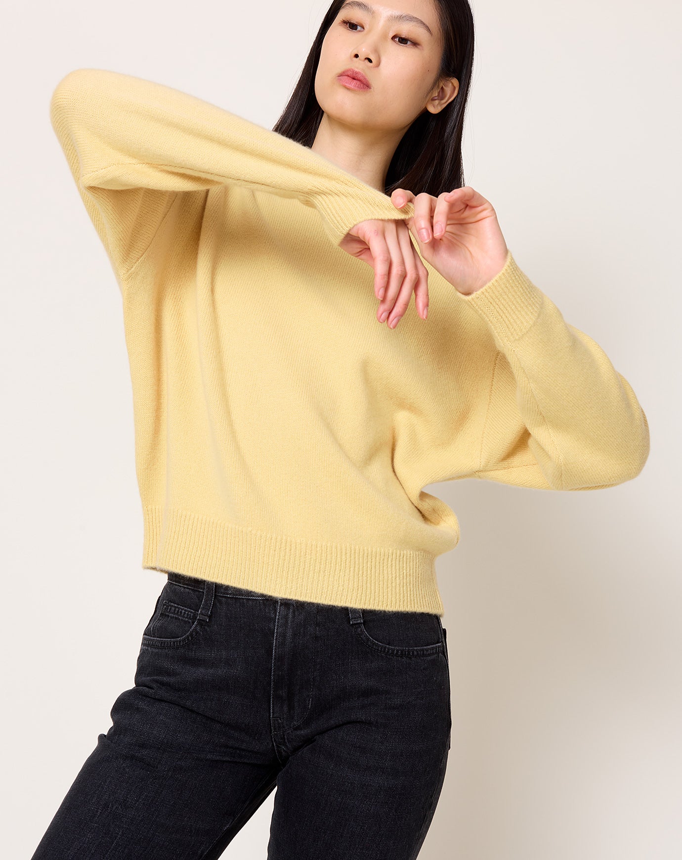 Demylee Artemis Sweater in Soft Yellow