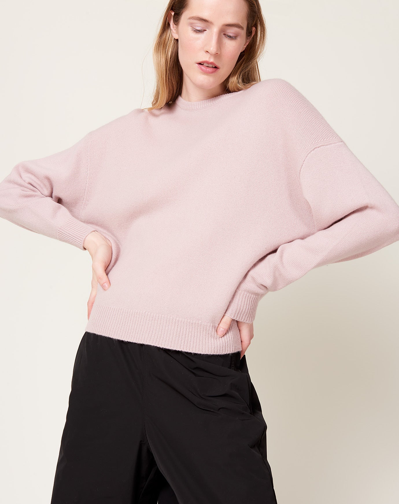 Demylee Artemis Sweater in Soft Pink