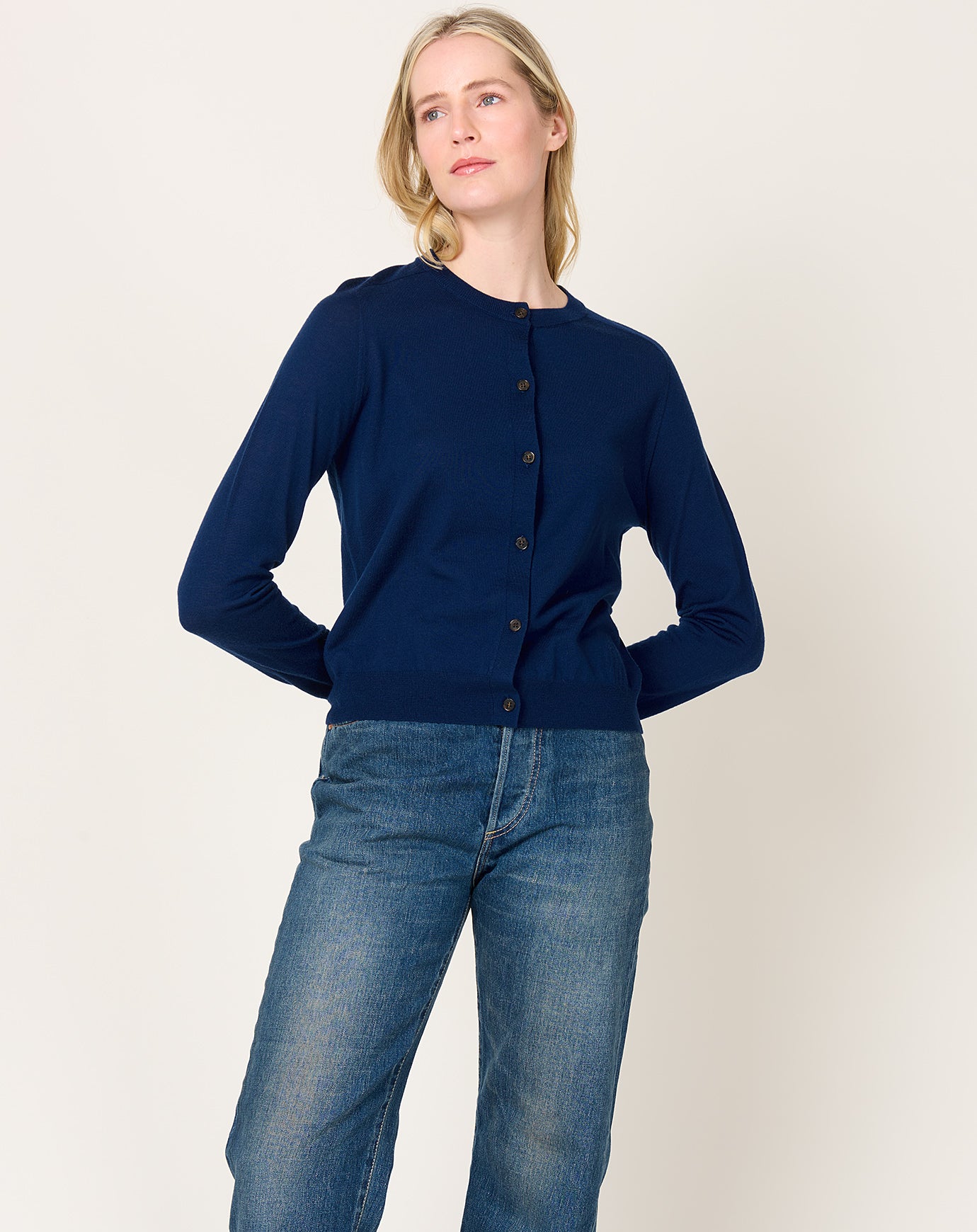 Demylee Caraline Cardigan in Baltic Blue