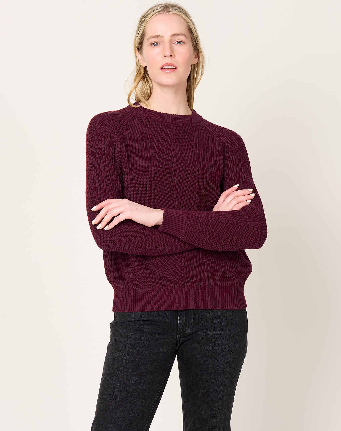 Demylee Chelsea Sweater in Oxblood